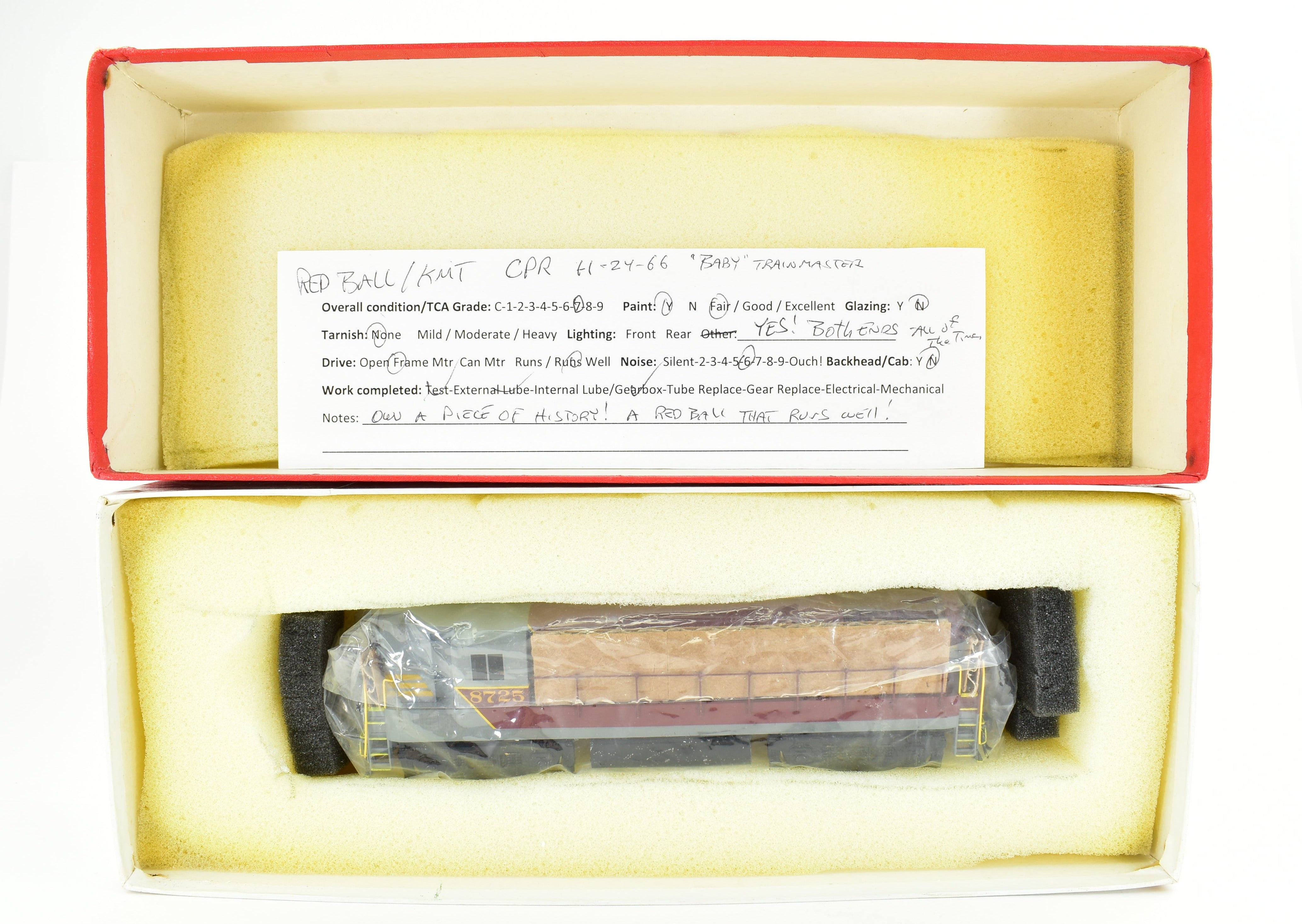 HO Scale Brass Red Ball Canadian Pacific Fairbanks Morse H - 24 - 66 Trainmaster Model Train with Incorrect Box