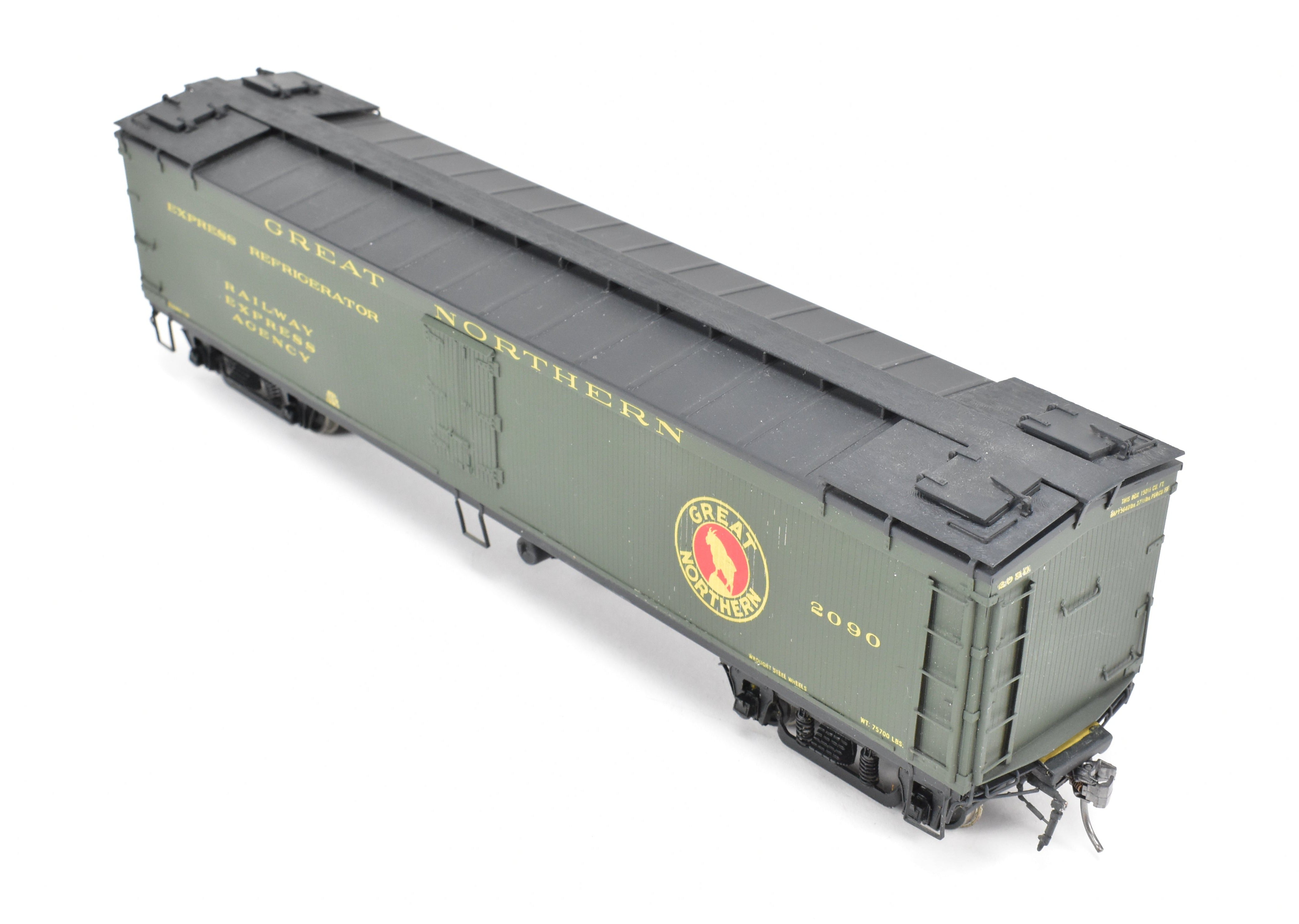 O Scale Oriental Limited Great Northern Wood Express Reefer Model Train, Brass, #2090 CP