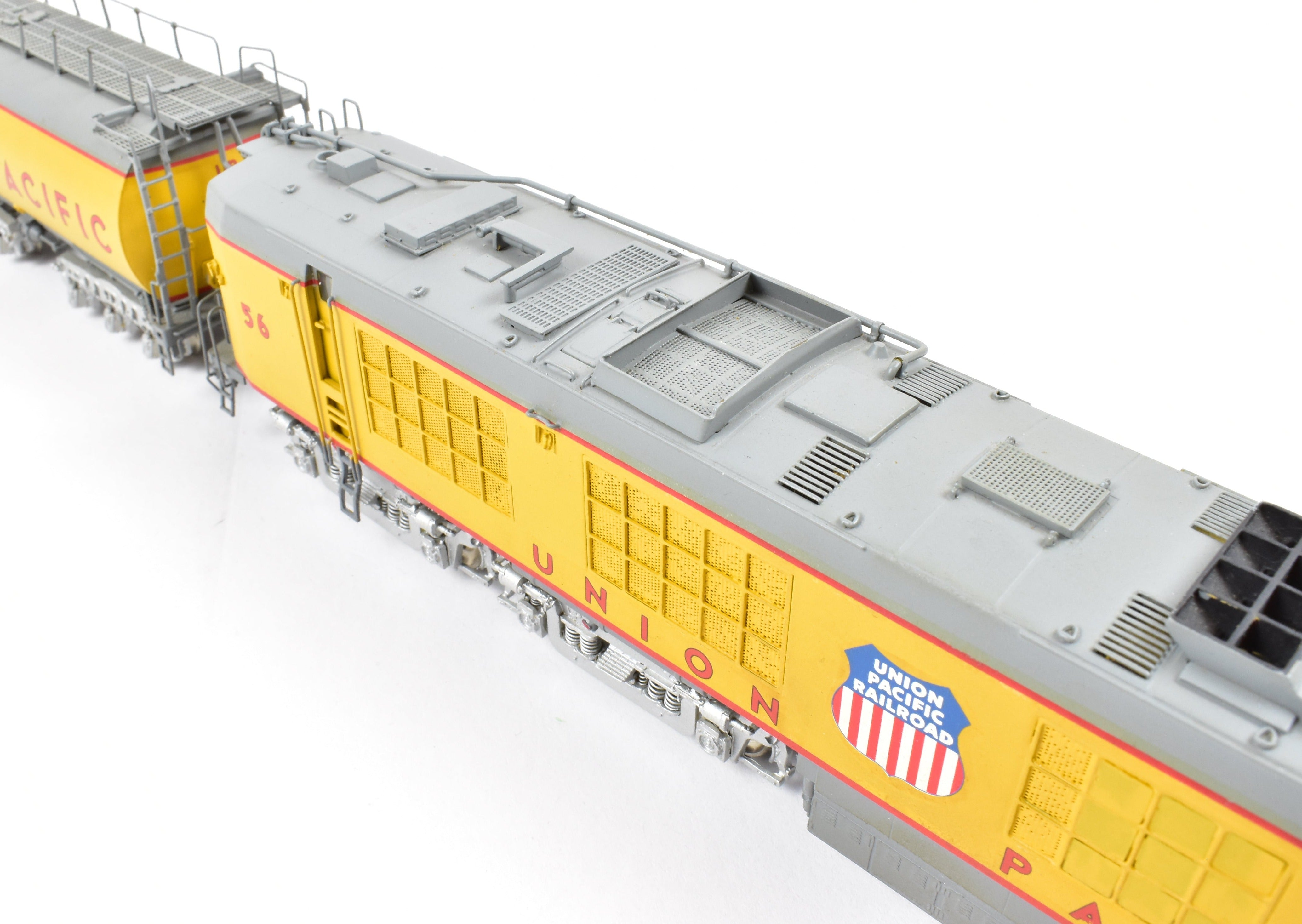 HO Brass UP Union Pacific Standard Turbine w/ Round Tender Custom Painted #56 by OMI