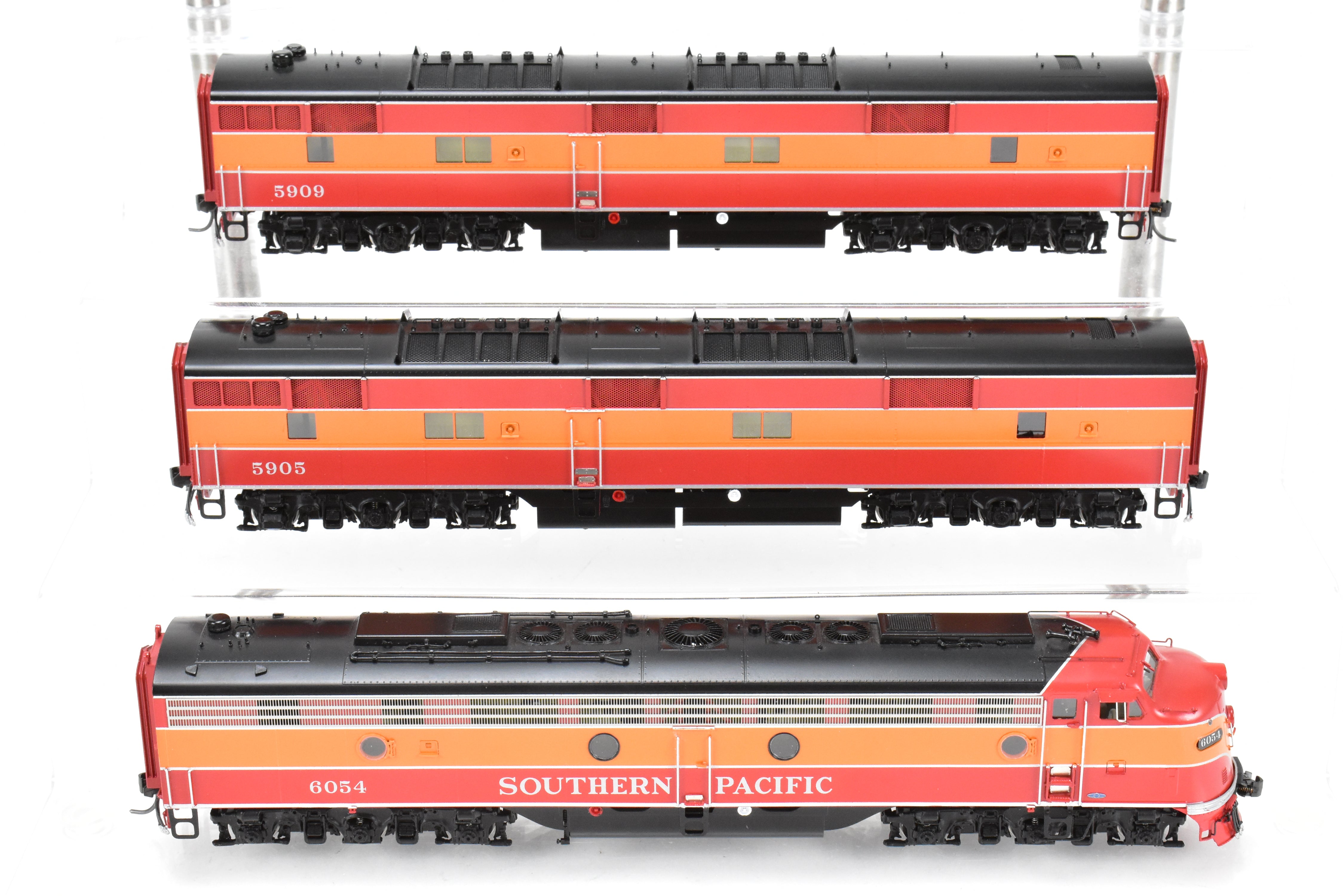 HO Scale Brass Challenger Imports Southern Pacific EMD E9A/E7B Set #6054/5905/5909