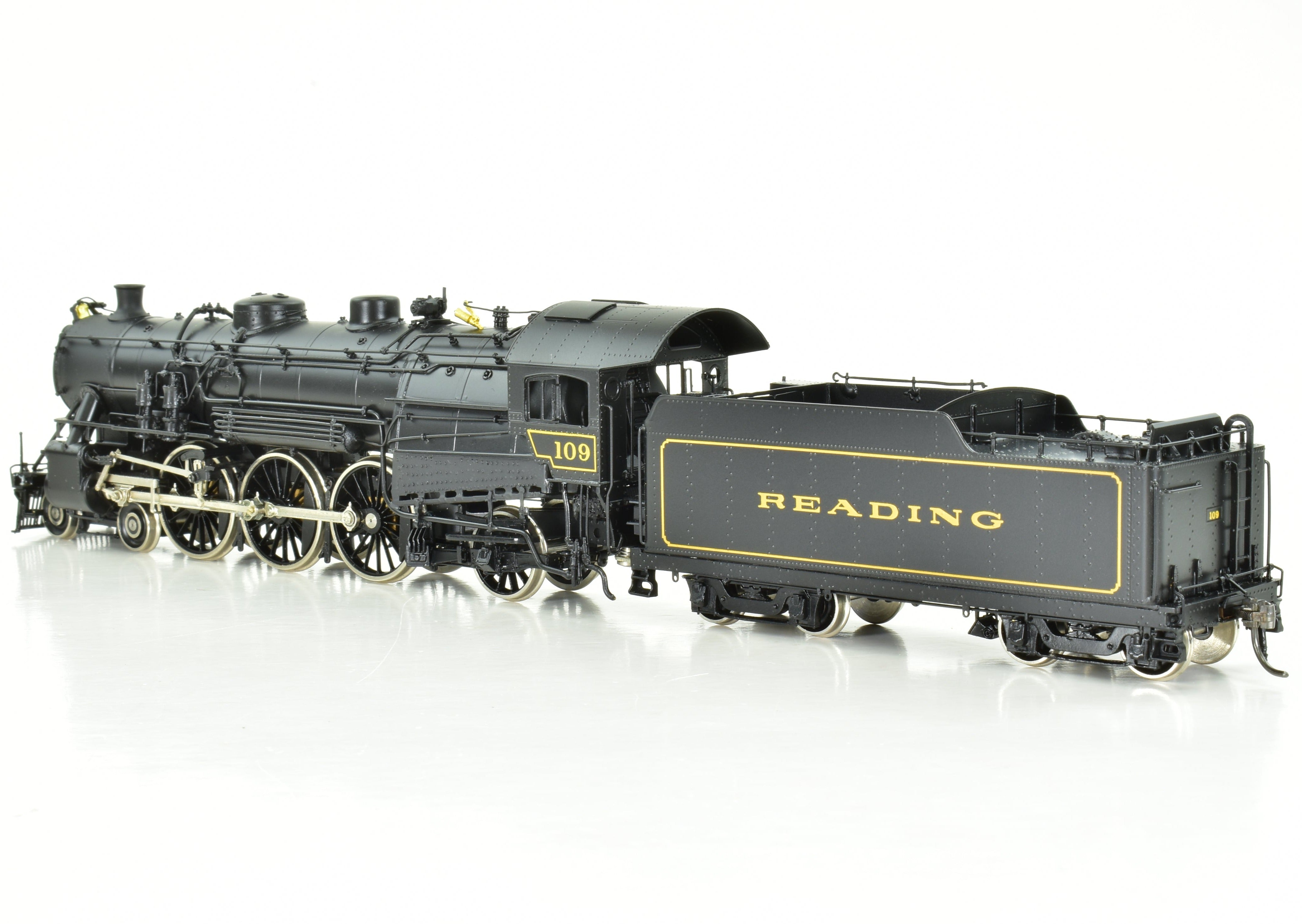 HO Scale Brass Model Train - Overland Models Reading G1Sa 4-6-2 FP Steam Locomotive No. 109