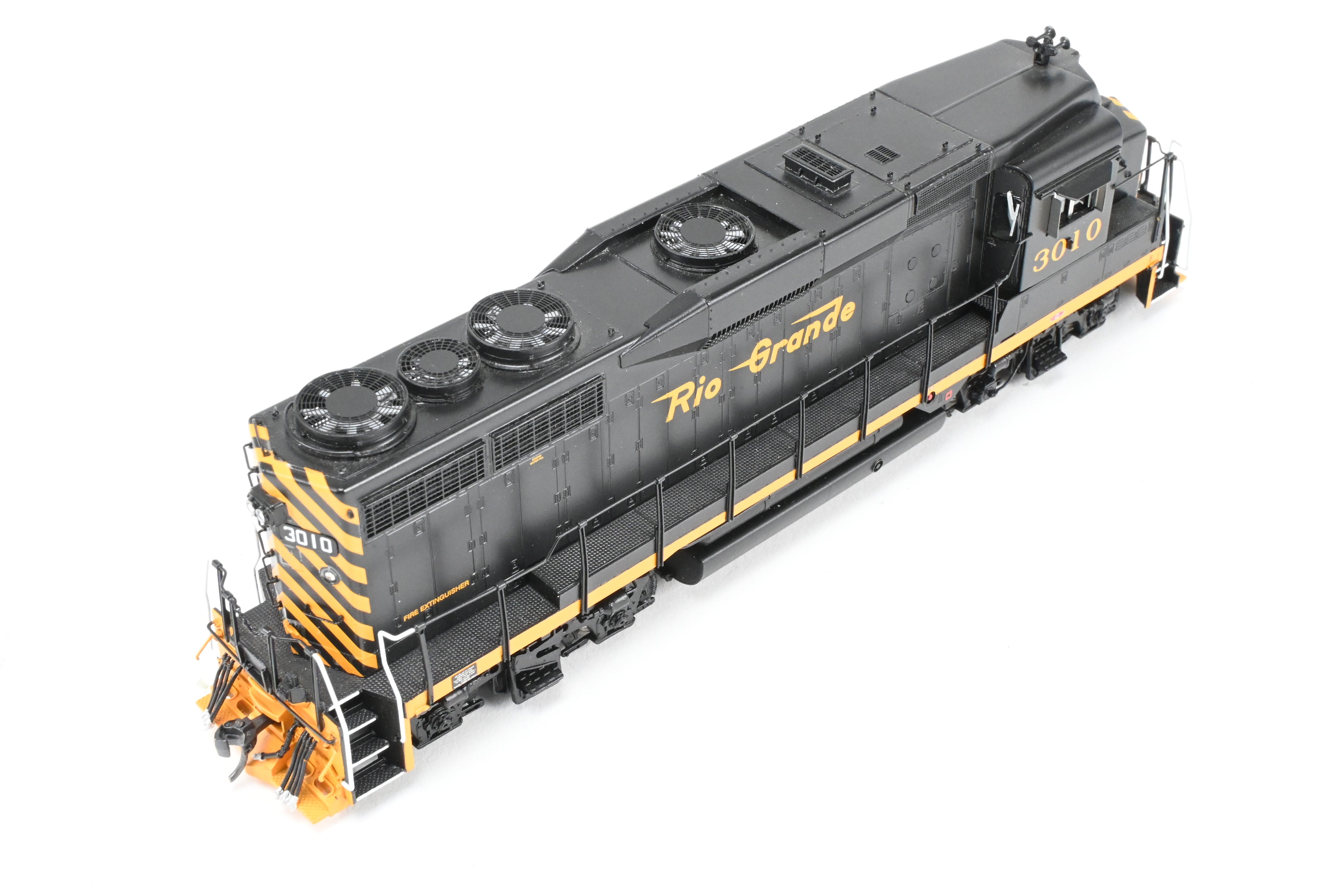 HO Scale Brass D&RGW EMD GP30 FP #3010 Black/Orange Model by Overland with DCC