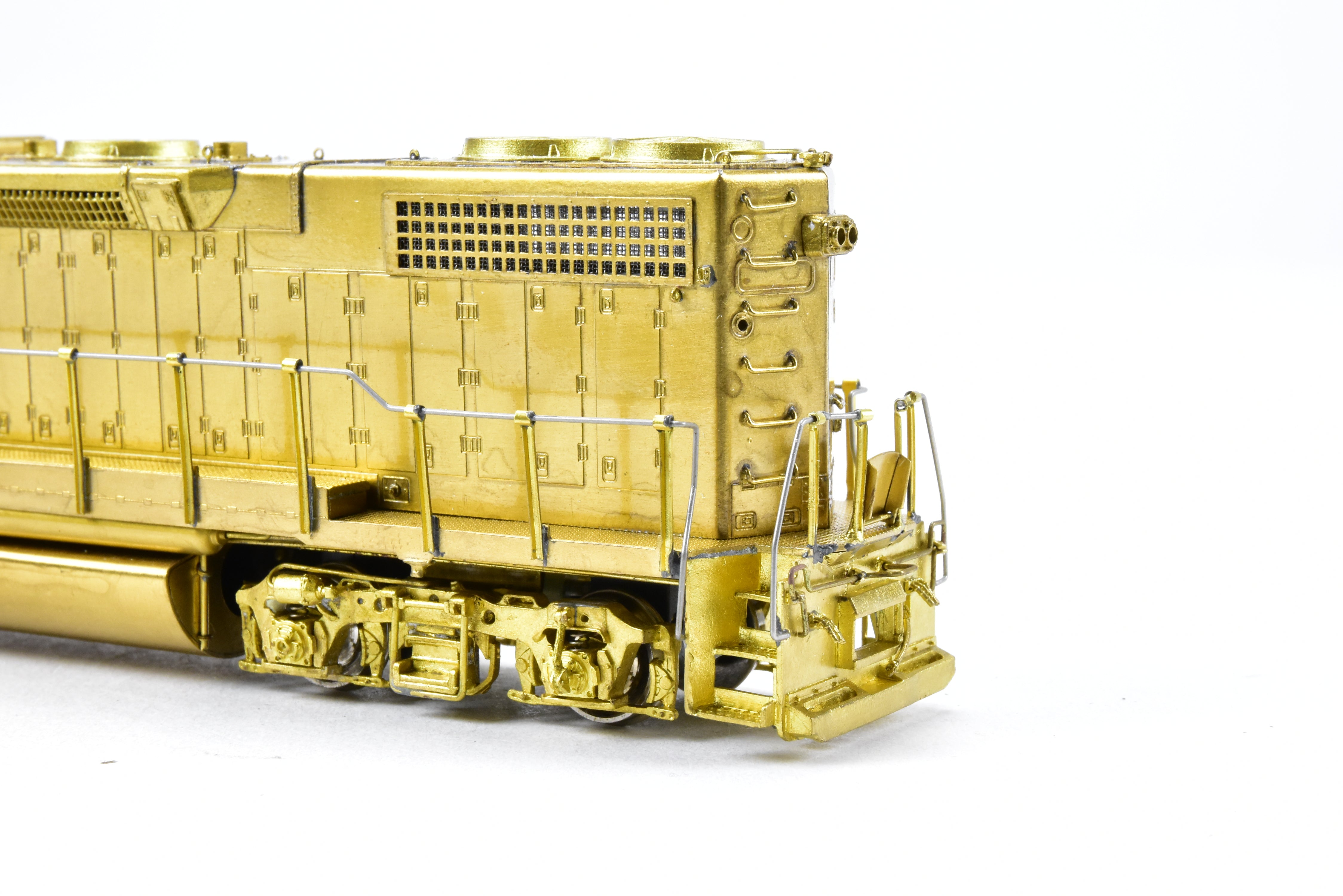 HO Scale Brass Locomotive Model - Overland Models Inc. EMD GP38 - 2 with Extended - Range Dynamic Brakes for Various Railroads