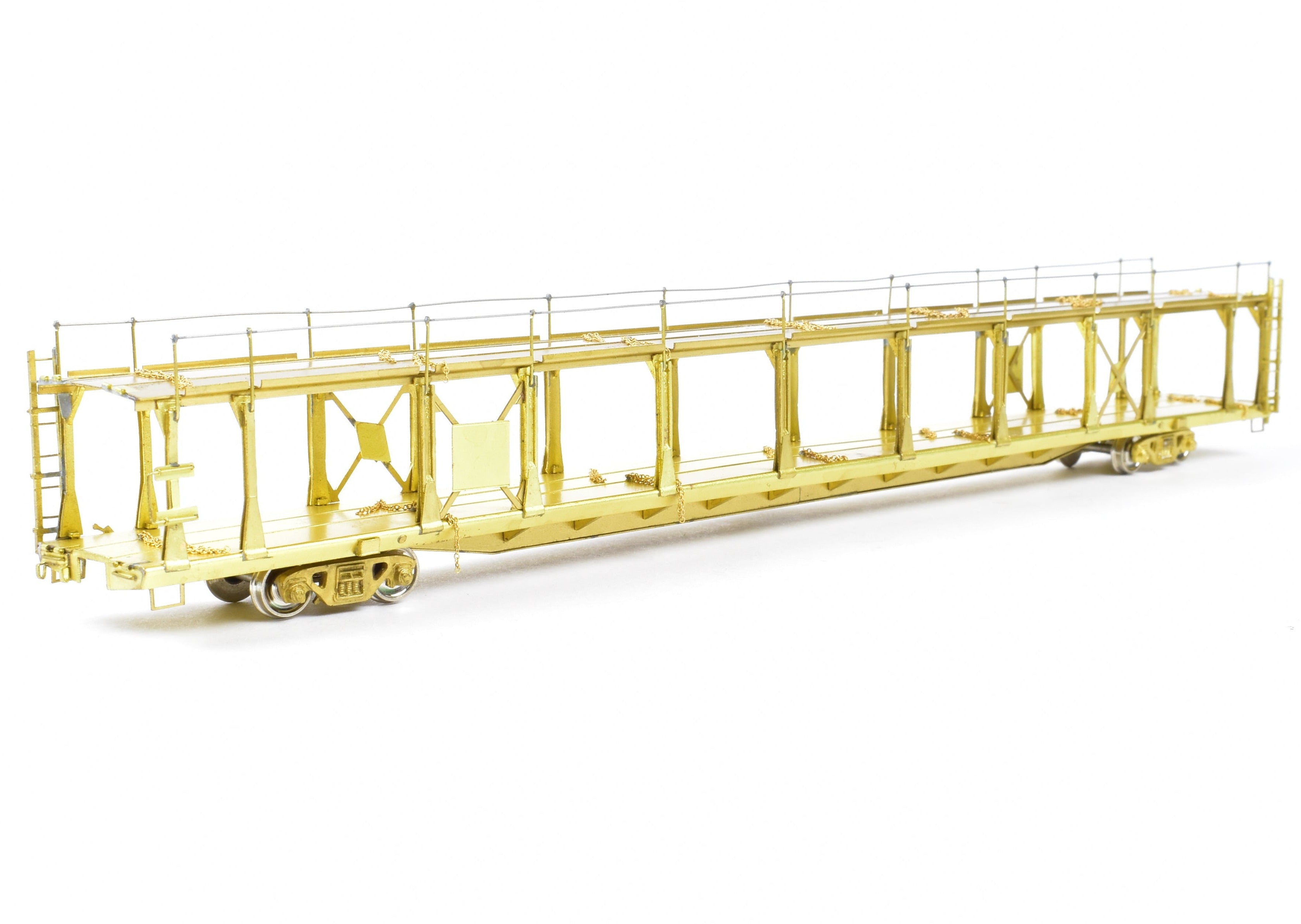 HO Brass Bi - Level Open Auto Rack by OMI Overland Models, Inc. for Various Roads