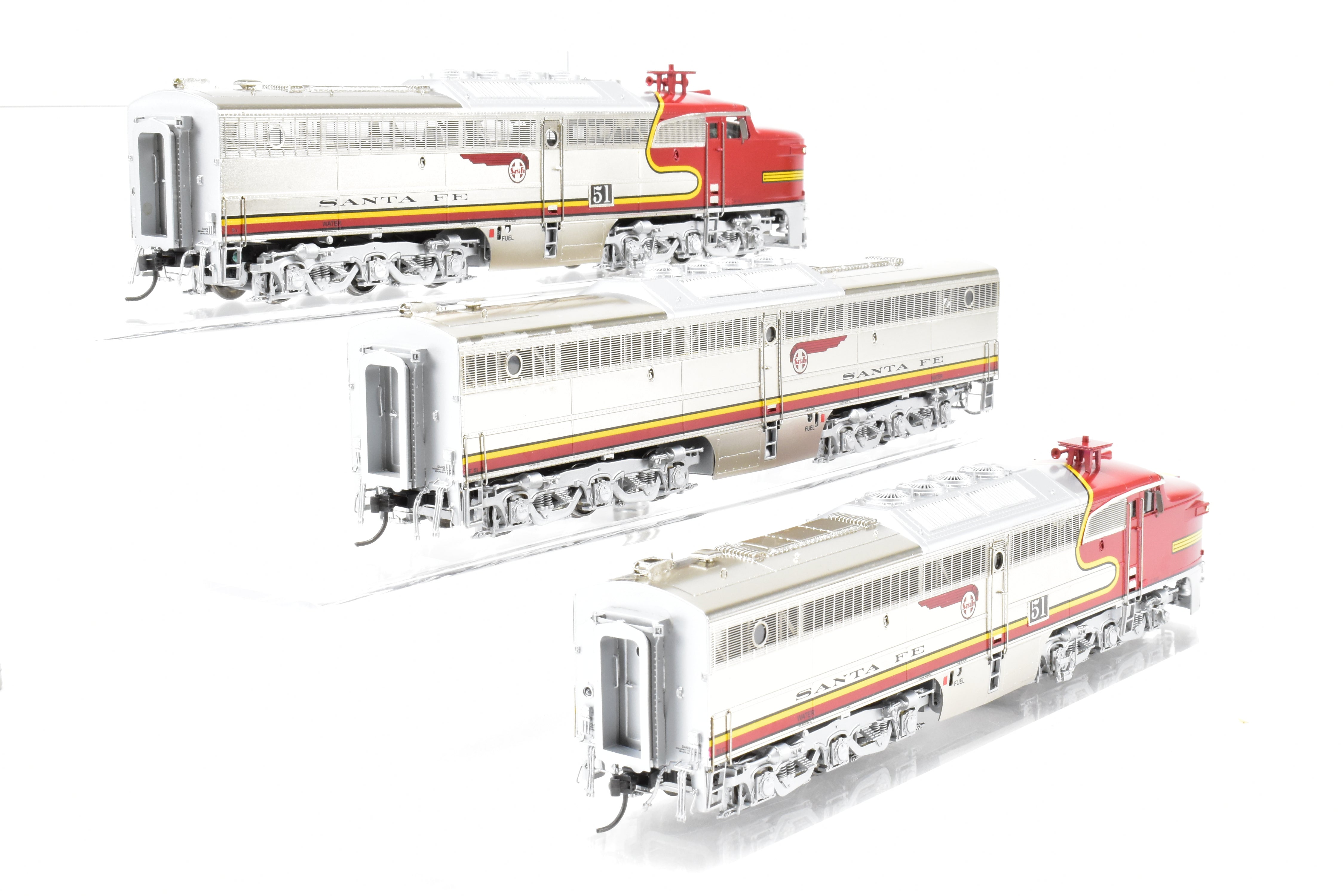 HO Brass OMI AT&SF Santa Fe ALCO PA-1/PB-1/EMD Repowered FP Set #51L/#51A/#51C