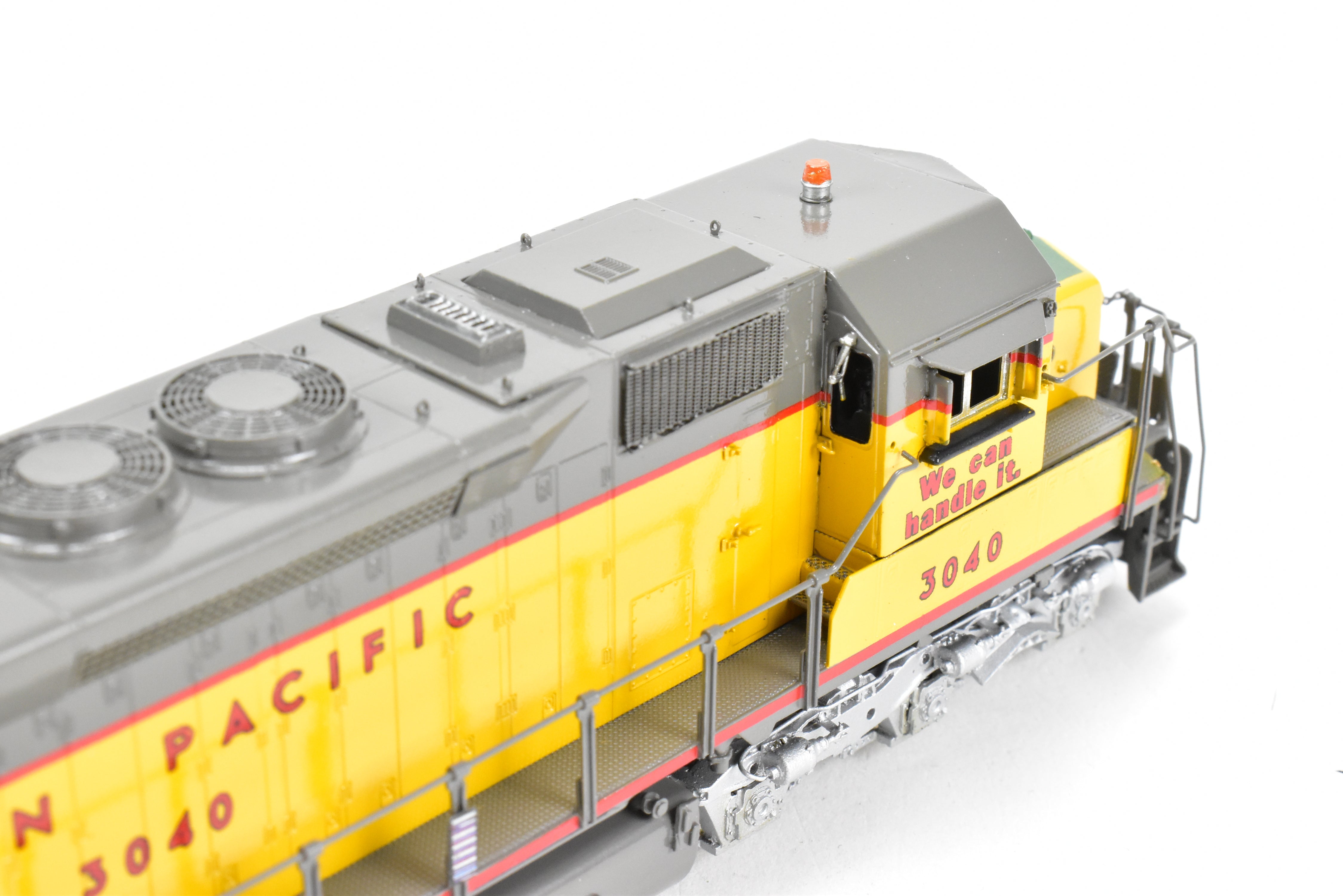 HO Scale Brass Model Train - Overland Models Inc. Union Pacific EMD SD40X Locomotives Nos. 3040 - 3045 with Flared Radiators, Featuring CP #3040