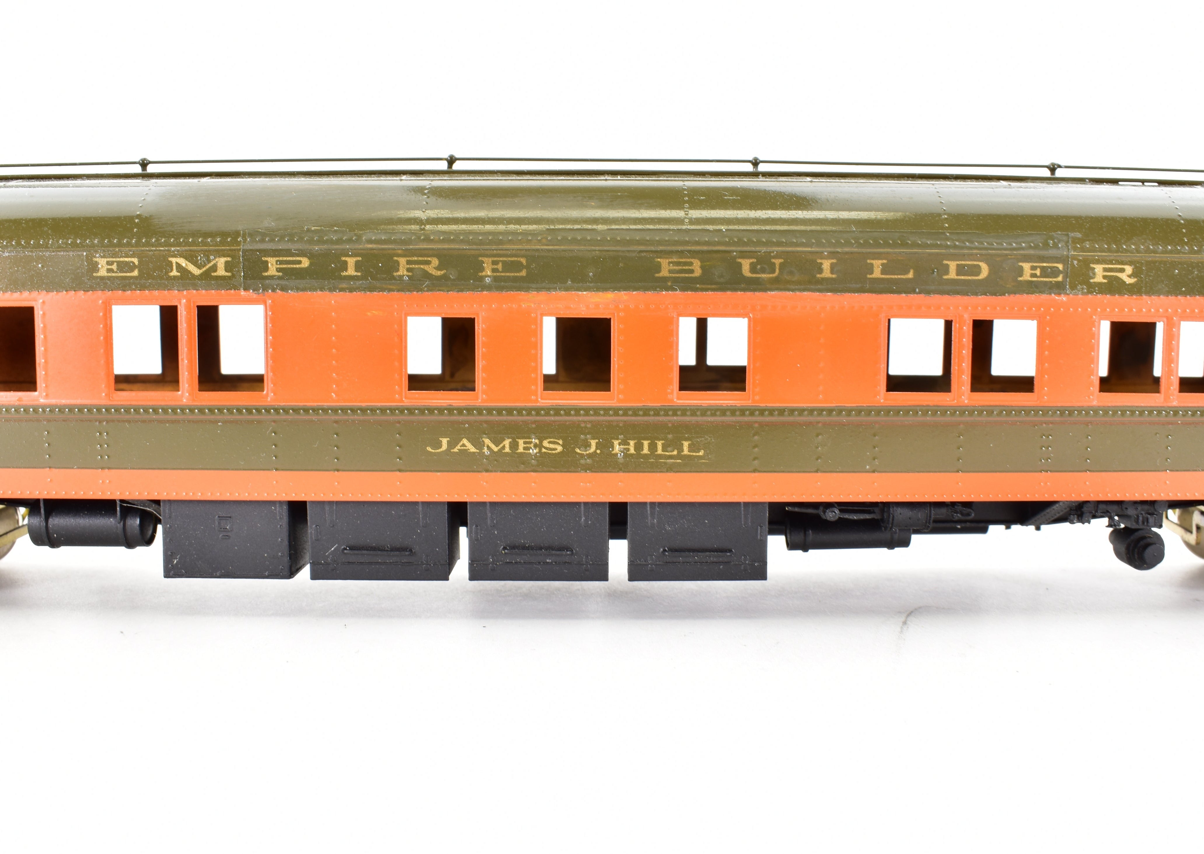 Custom Painted HO Brass S. Soho & Co. Great Northern #1147 Lounge Model