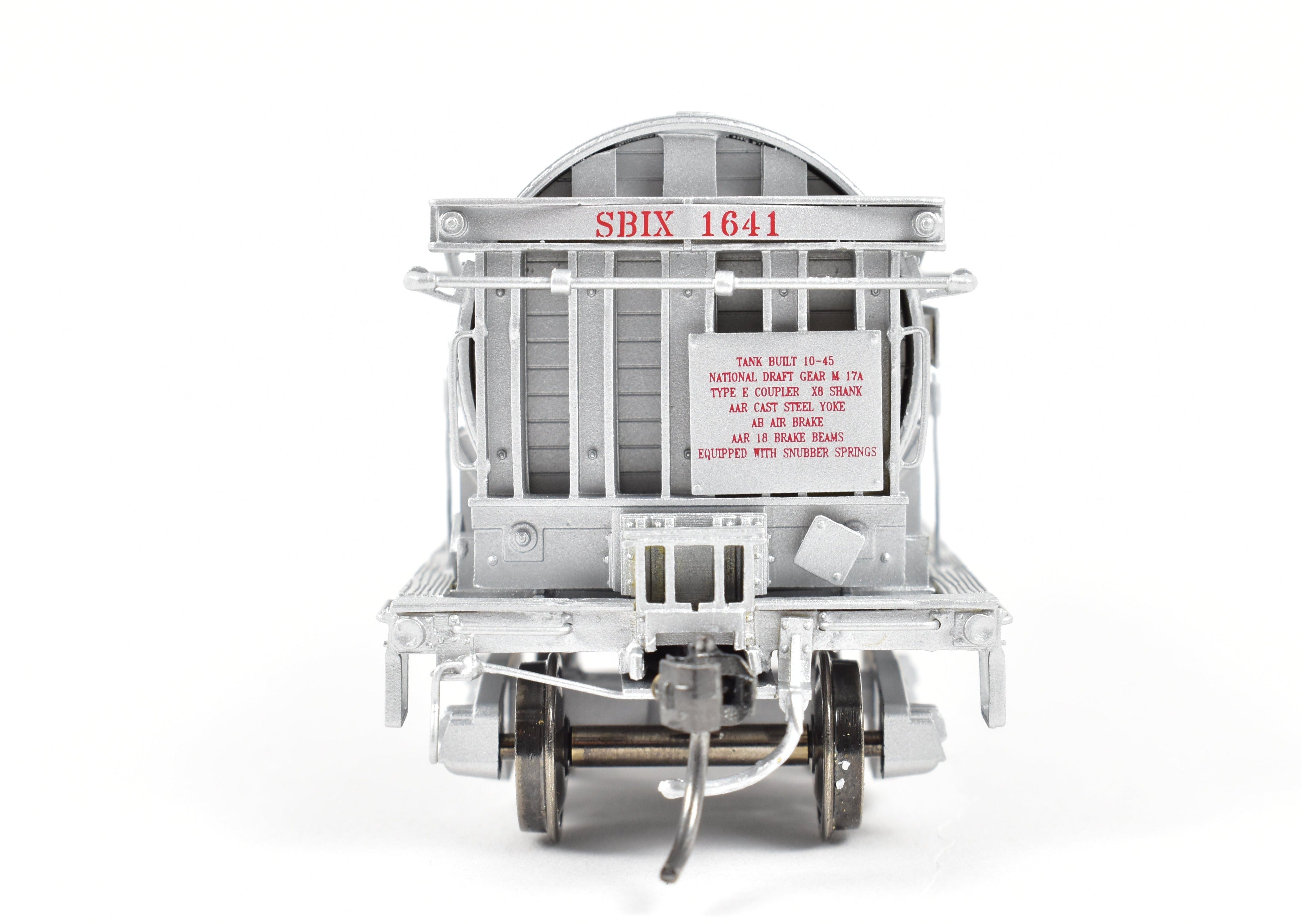 High - Quality HO Scale New Brass Model Train for North Bank Line, Standard Brand Vinegar Car with SBIX 1641 Specification