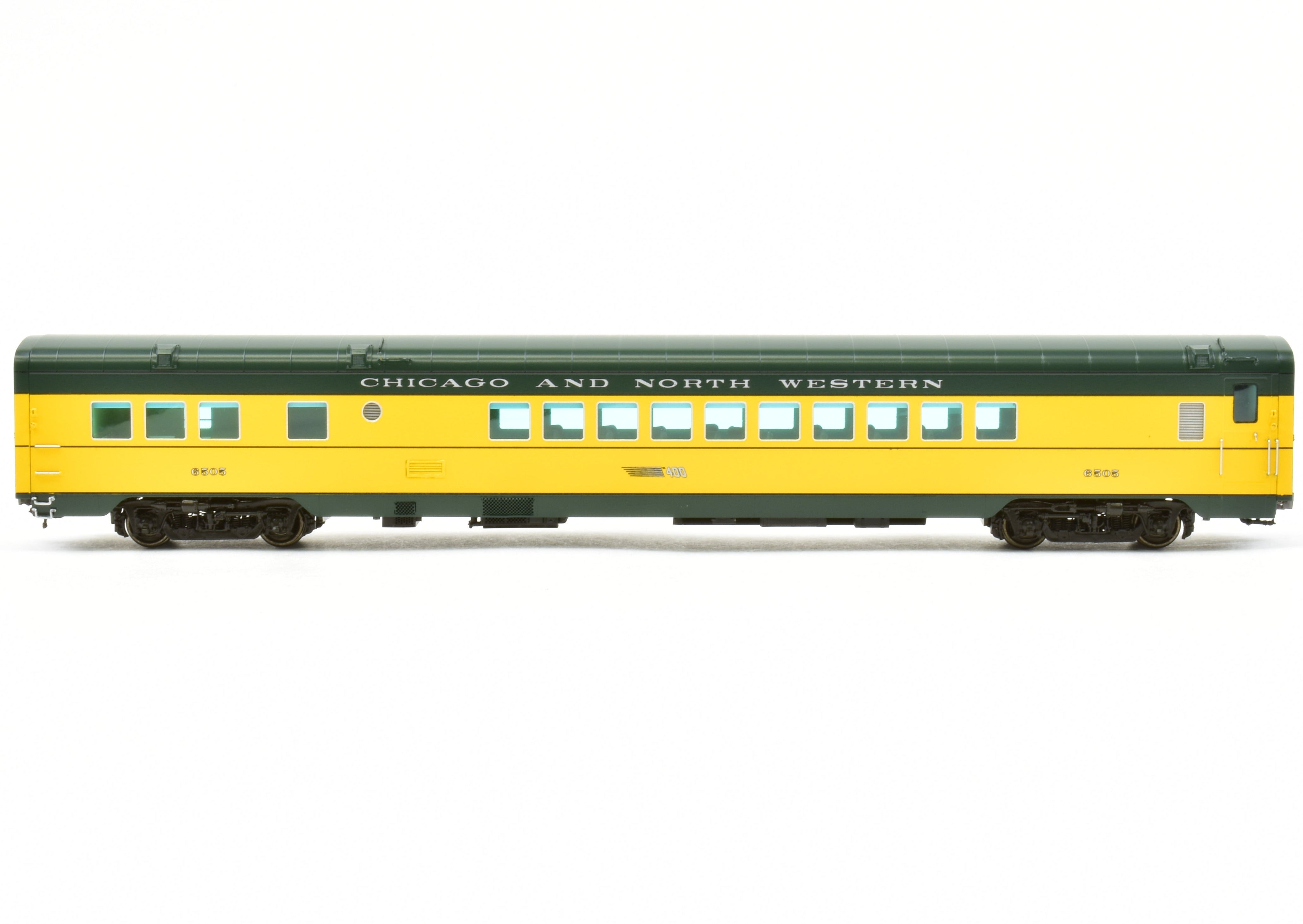 HO Scale Brass Railway Classics C&NW Chicago and North Western 400 22-Seat Parlor Car FP 6505