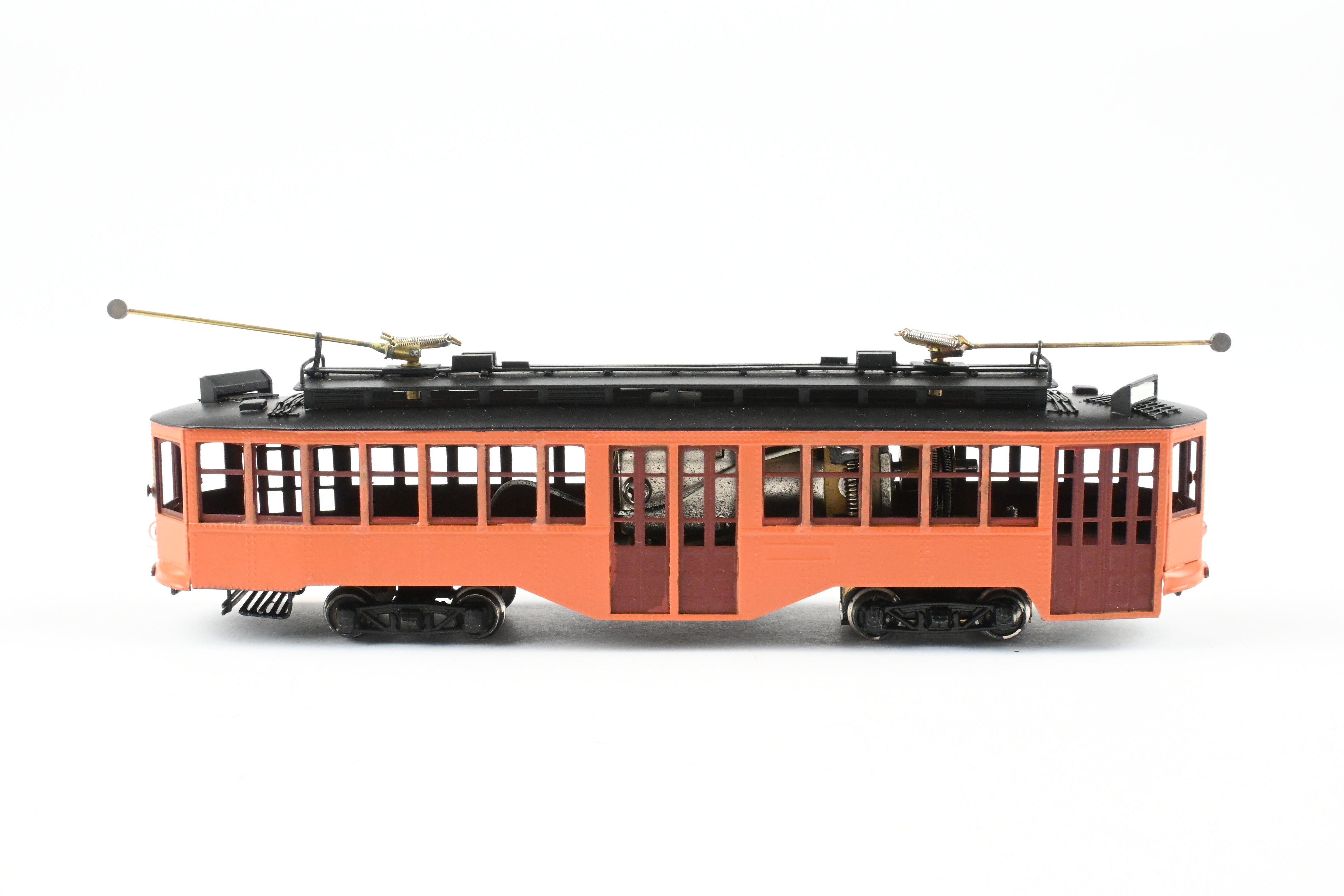 HO Scale Brass Fairfield Models Pittsburgh Railway Co. Double Ended Joe's Trolley Car, CP Variant, Unlettered, Model Train Collectible