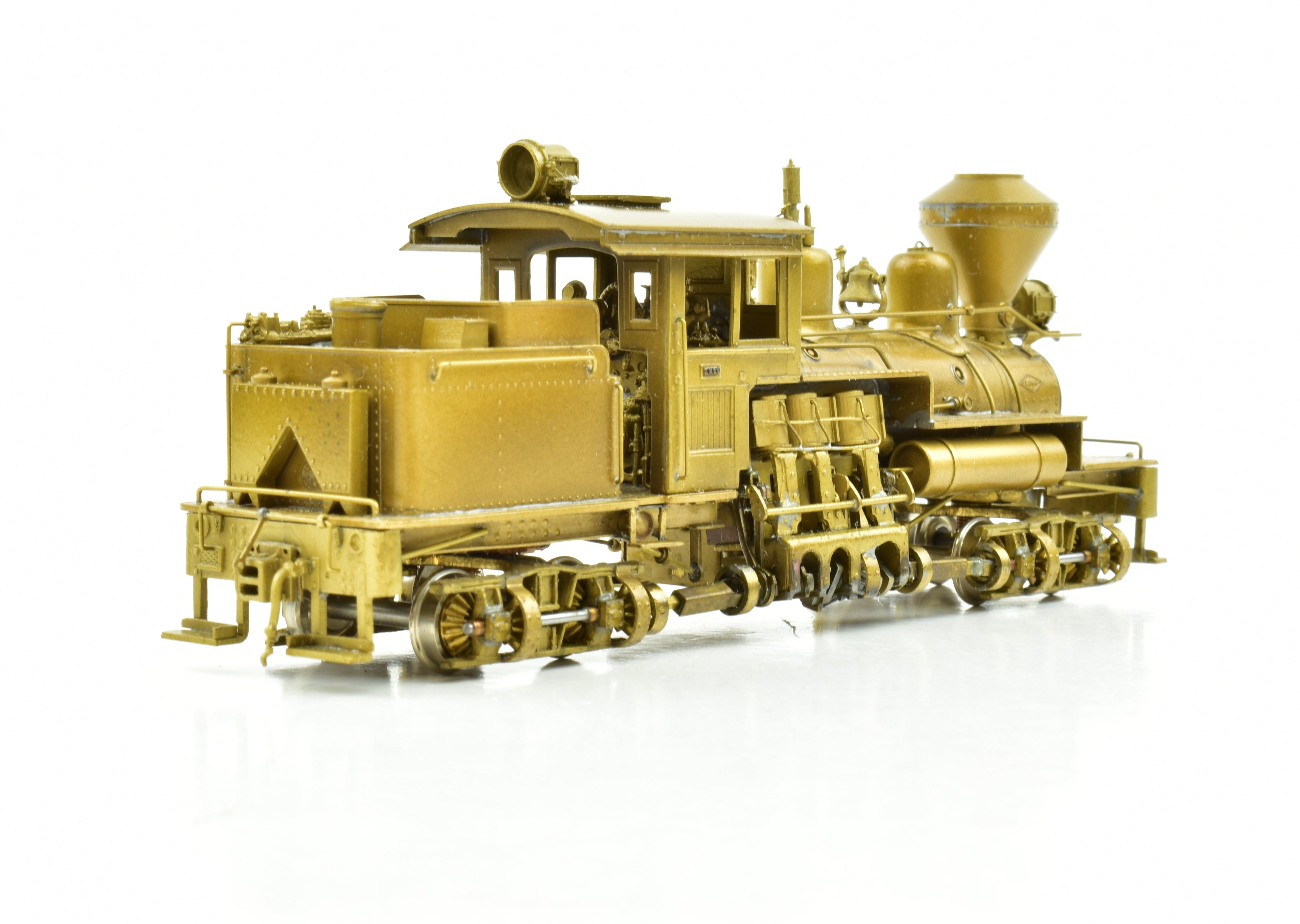 HO Scale Brass PFM - United Hillcrest - Osbourne Railroad 2 - Truck 25 - Ton Shay Geared Logging Locomotive Model