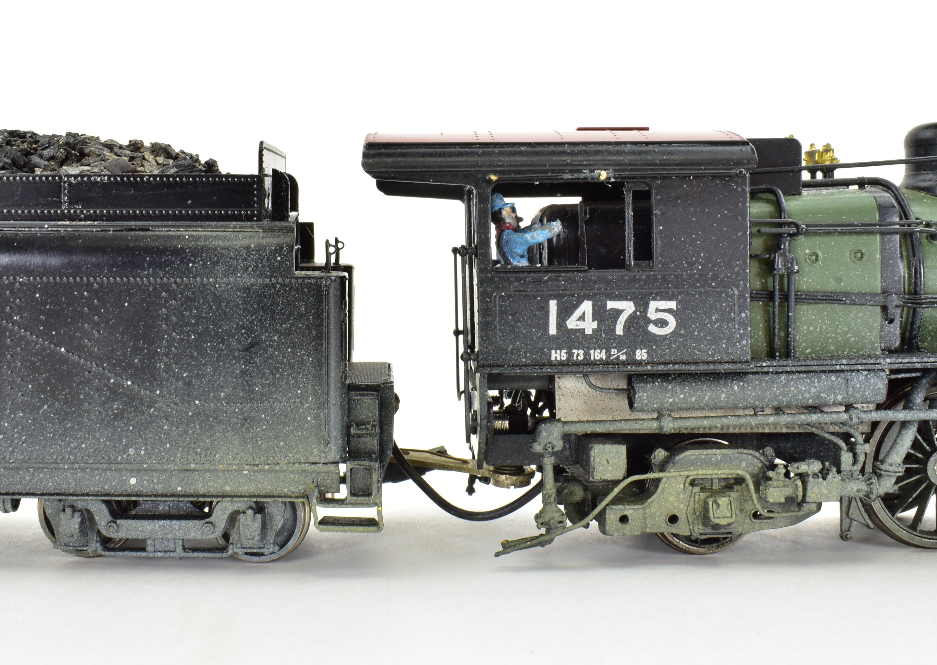 HO Scale Brass Oriental Limited Great Northern 4-6-2 Class H-6 Factory-Painted Model in Glacier Park Scheme, As-Is Condition