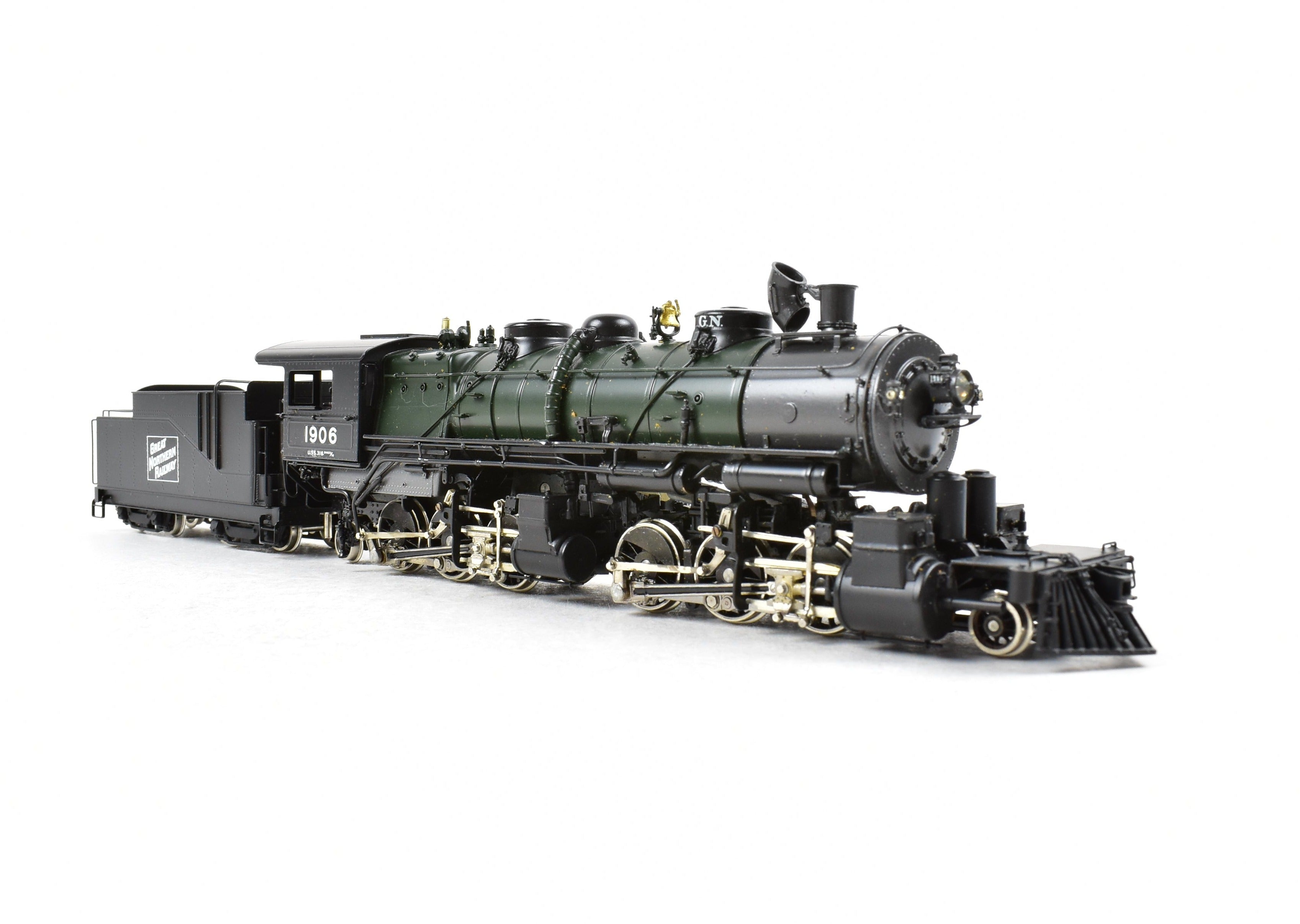 HO Scale Brass Model Train - PFM - Tenshodo GN - Great Northern 2-6-6-2 Class L-1 Crown FP Steam Locomotive #1906