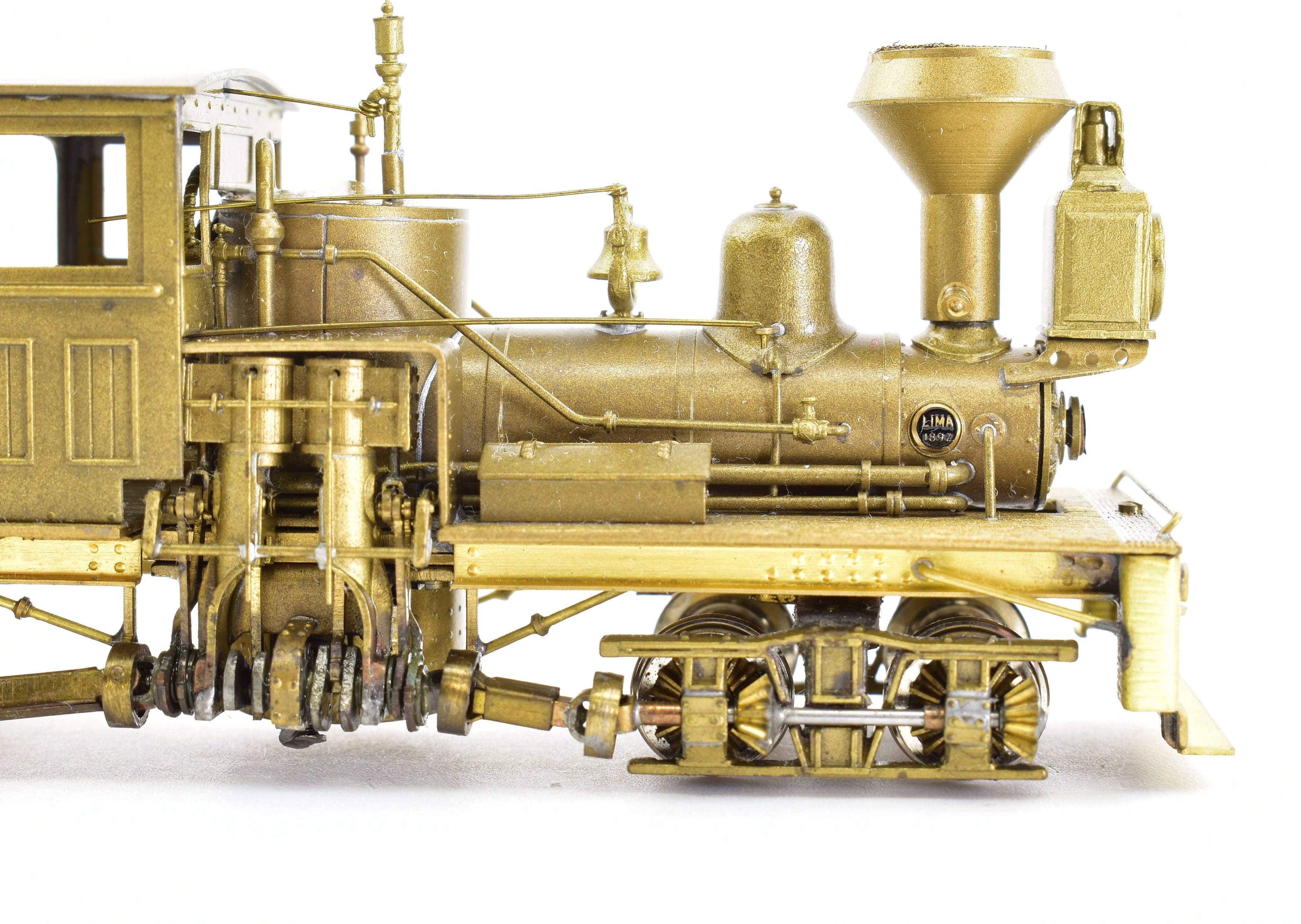 High - Quality HO Scale Brass Shay Locomotive Model - PFM - United Benson Logging Co. 2 - Truck Tee - Boiler Shay No. 528