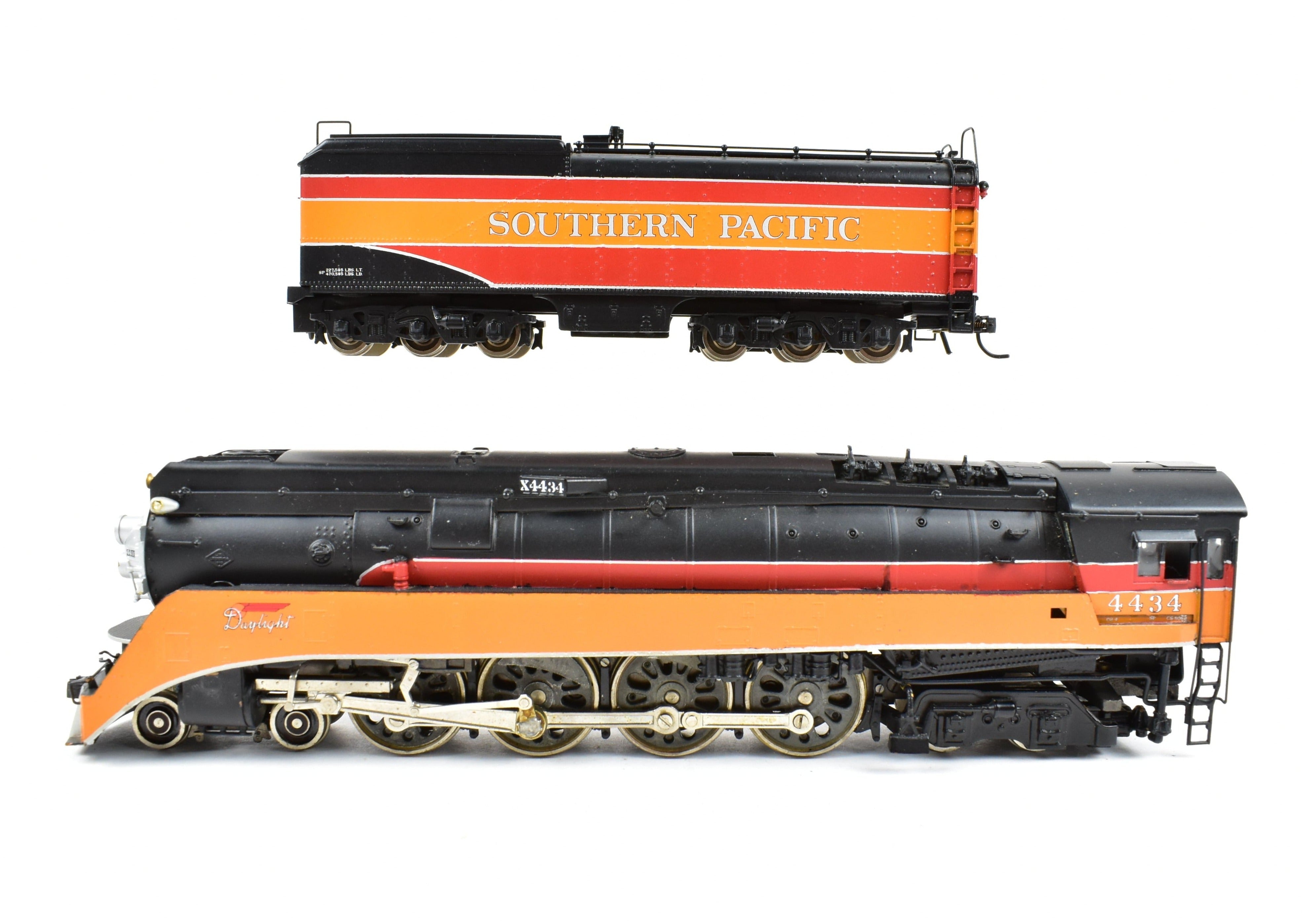 Custom Painted HO Brass Balboa SP - Southern Pacific GS - 4 4 - 8 - 4 Locomotive #4434