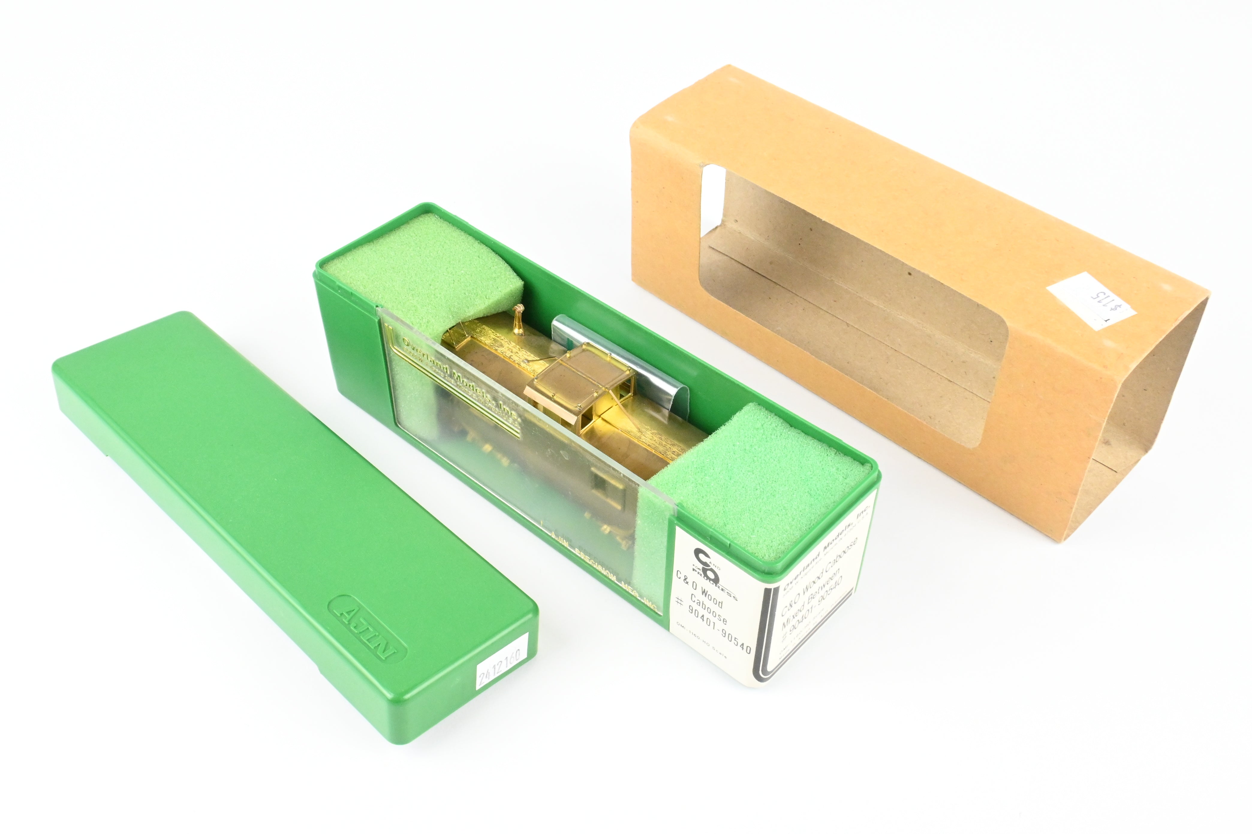 HO Scale Brass Overland Models, Inc. (OMI) Chesapeake & Ohio (C&O) Wooden Caboose Model, Ranging from #90401 to #90540