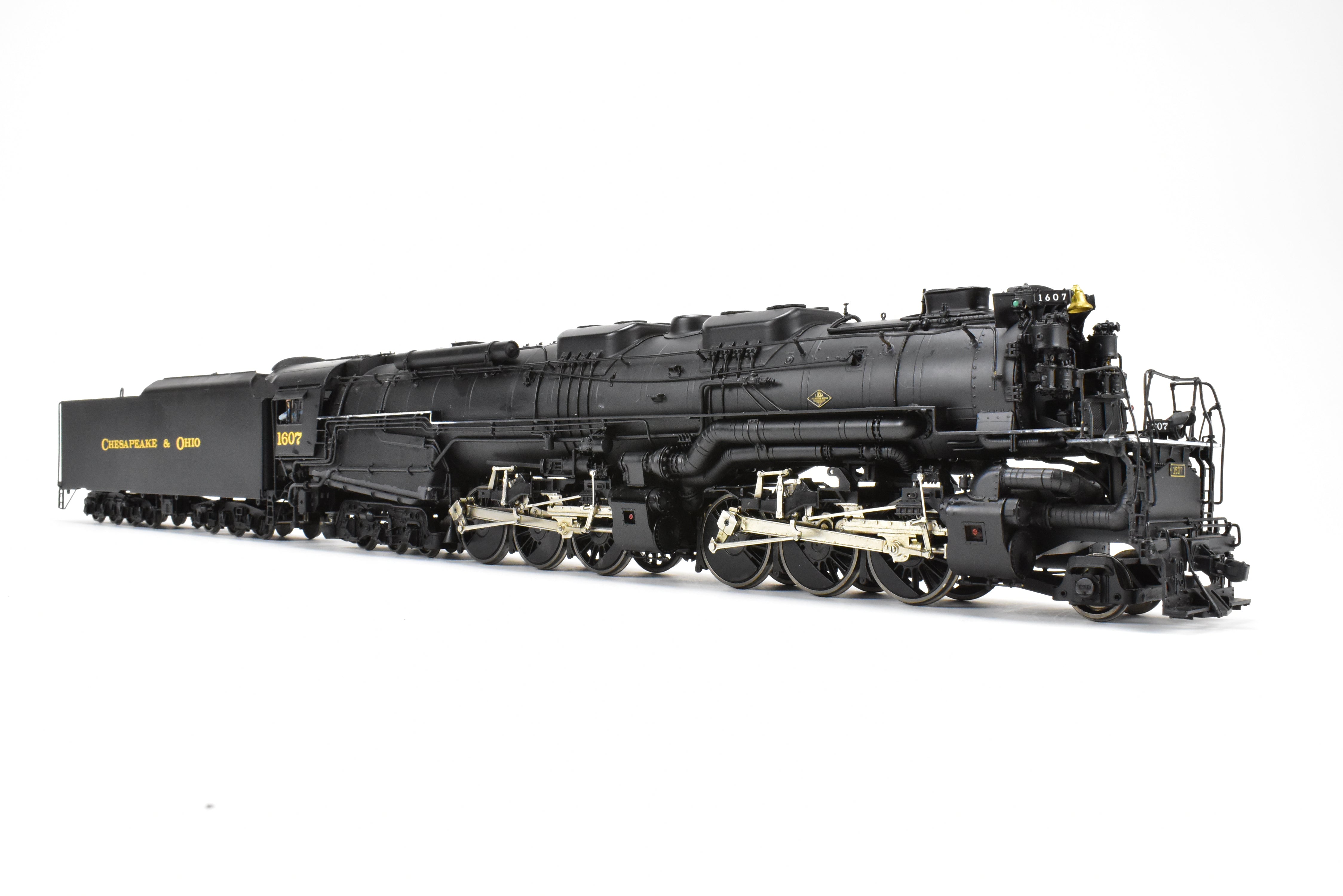 O Scale Brass Model Train - Sunset Models 3rd Rail Division Chesapeake & Ohio Allegheny Class H8 2-6-6-6 2-Rail F/P Locomotive #1607
