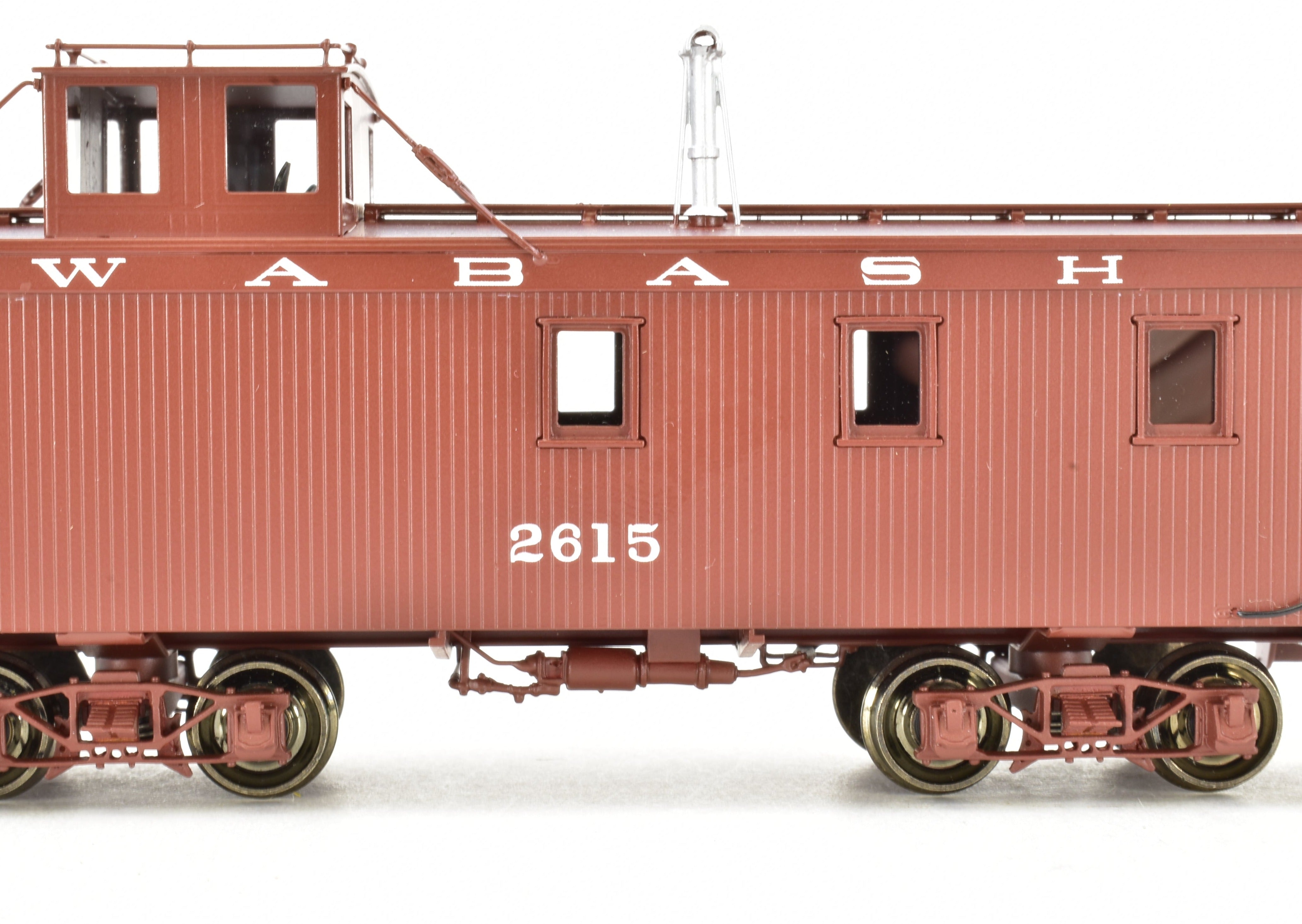 HO Scale Brass Wabash Wood Side Caboose FP #2615 by OMI Overland Models