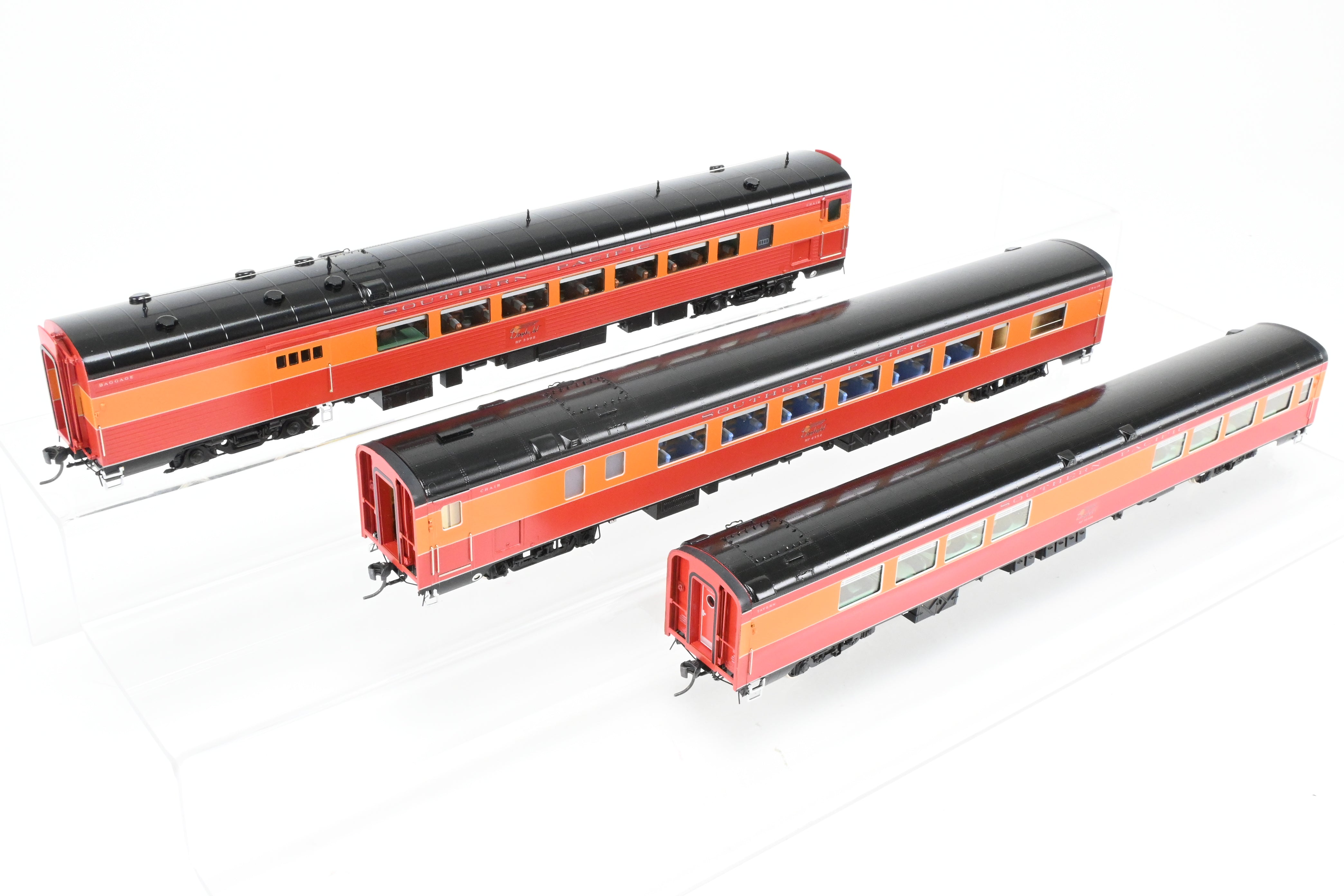HO Scale Brass CON CIL - Challenger Imports Model Train Set - Southern Pacific 1955 Morning Daylight 10 - Car Full Train Set FP
