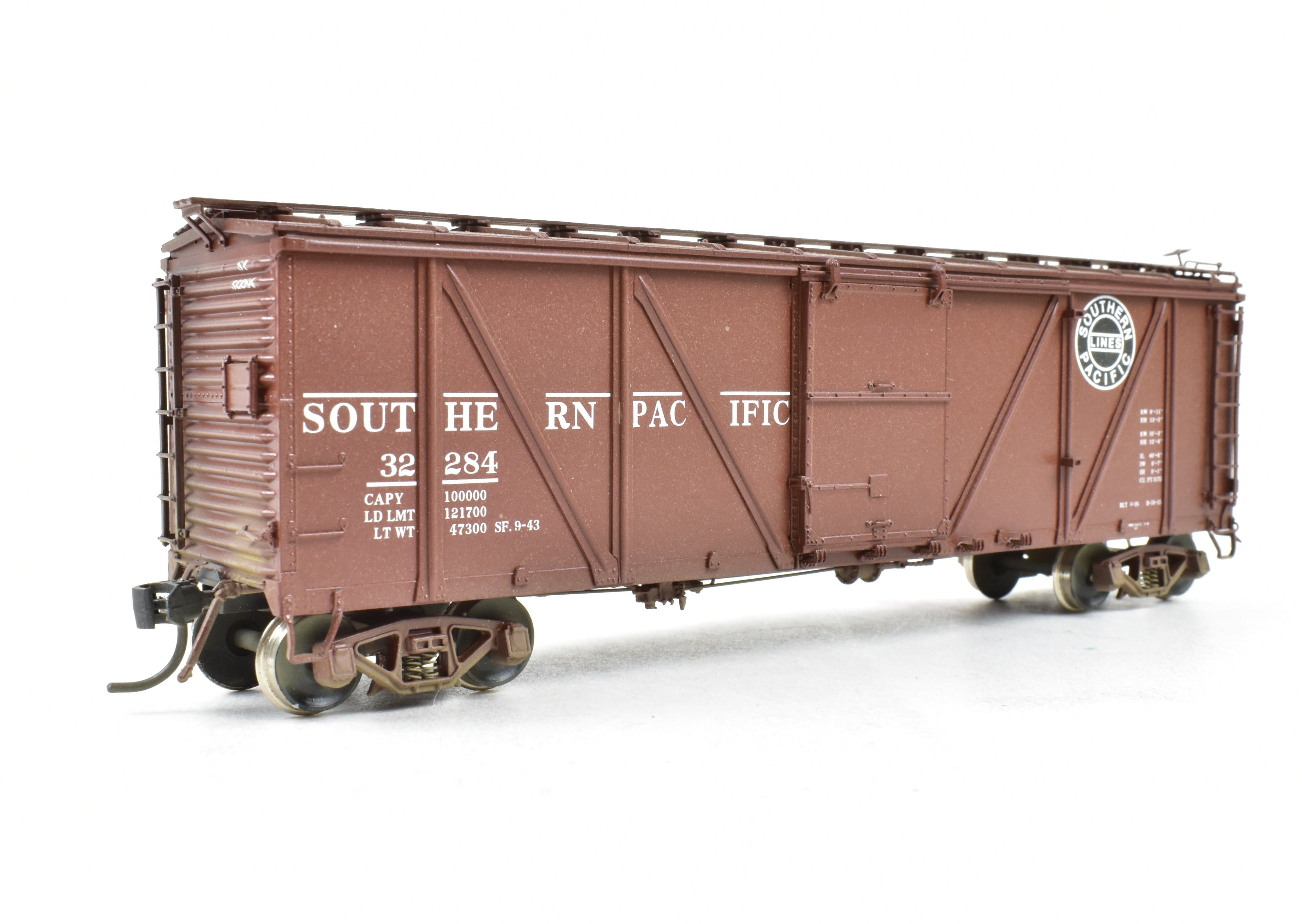 Weathered HO Brass Southern Pacific Class B - 50 - 15 Box Car FP #32284 by Challenger Imports