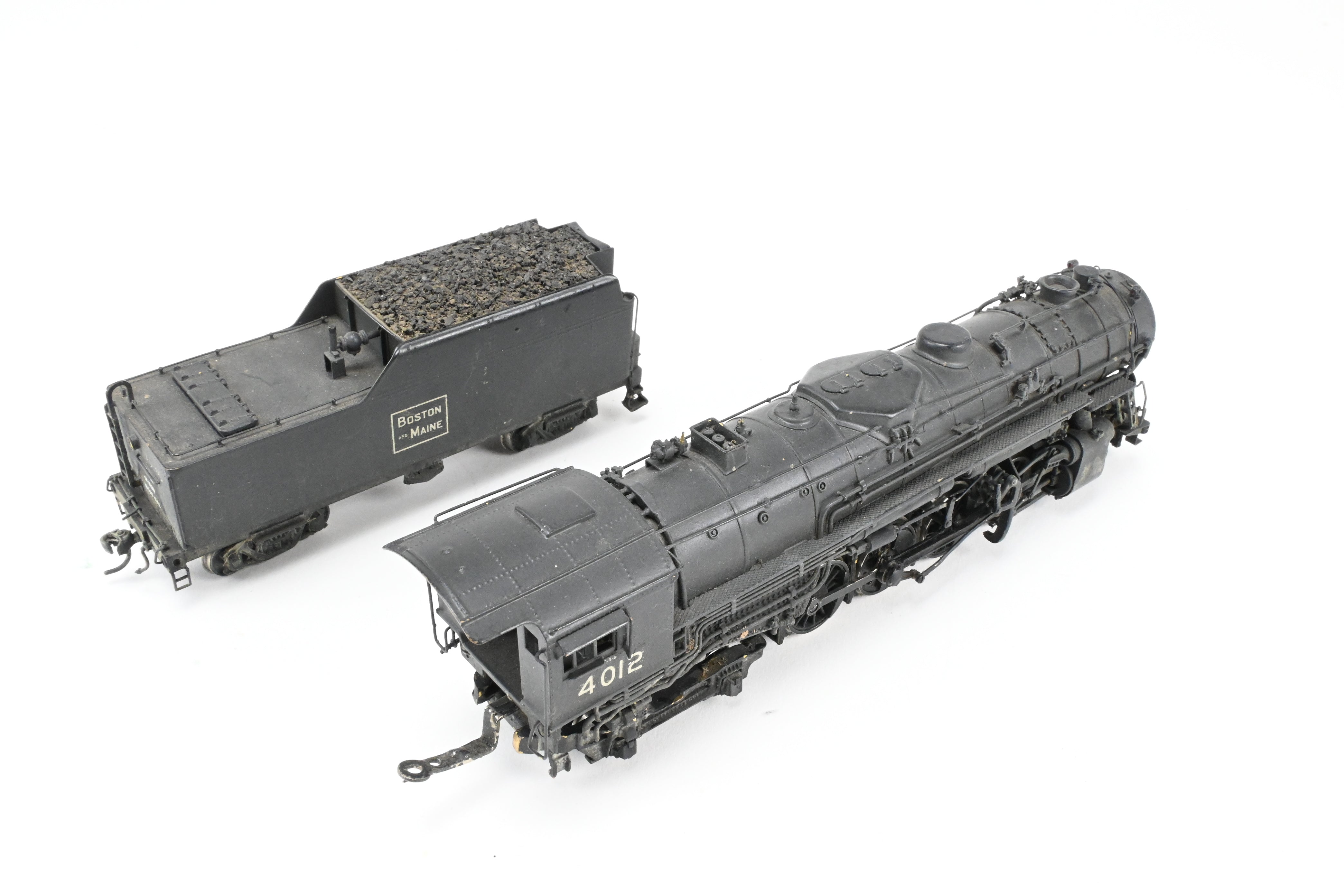 HO Scale Brass Westside Model Co. B&M - Boston & Maine 2-8-4 Class T-1a Berkshire Locomotive Model Custom Painted with No. 4012