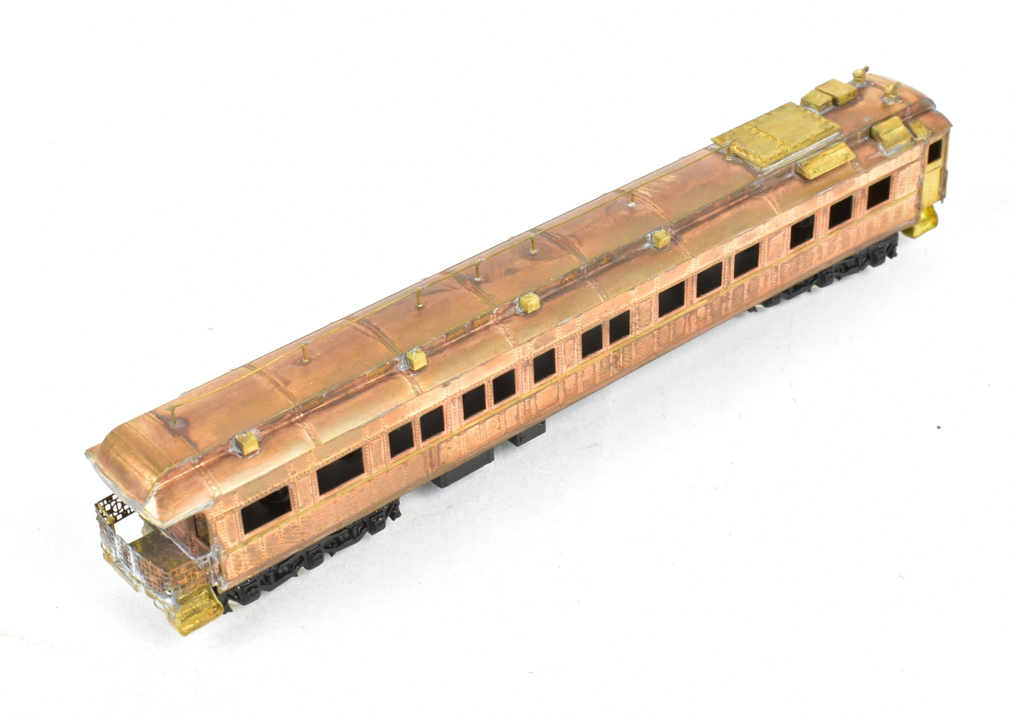 N Scale Brass ATSF - Santa Fe Heavyweight Business Car #9/10, AS-IS Condition