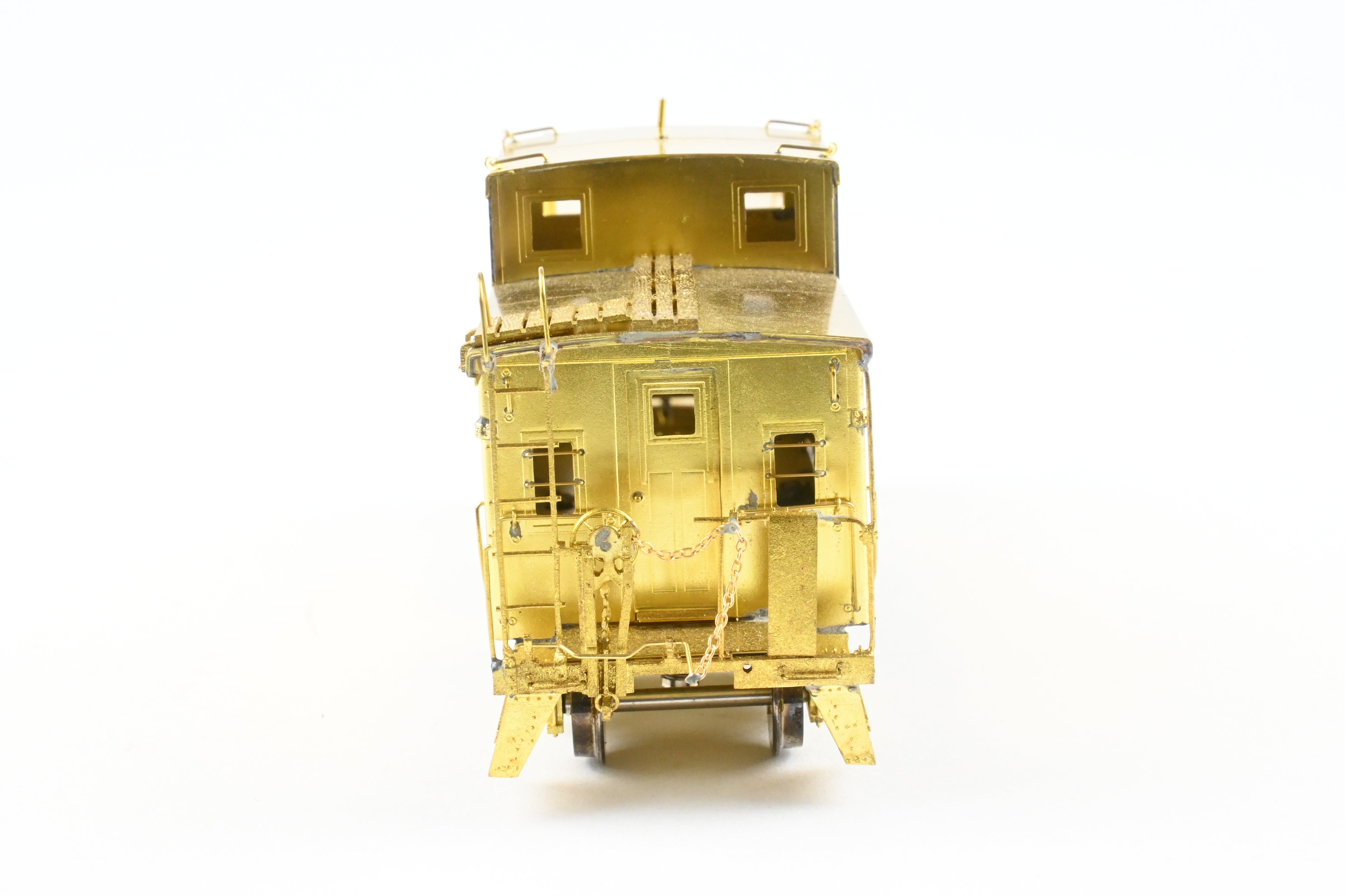 HO Scale Brass OMI - Overland Models, Inc. Erie Railroad Offset Cupola Welded Caboose with Radio Equipment from 1947 to 1960, Model Number #C222 - C269