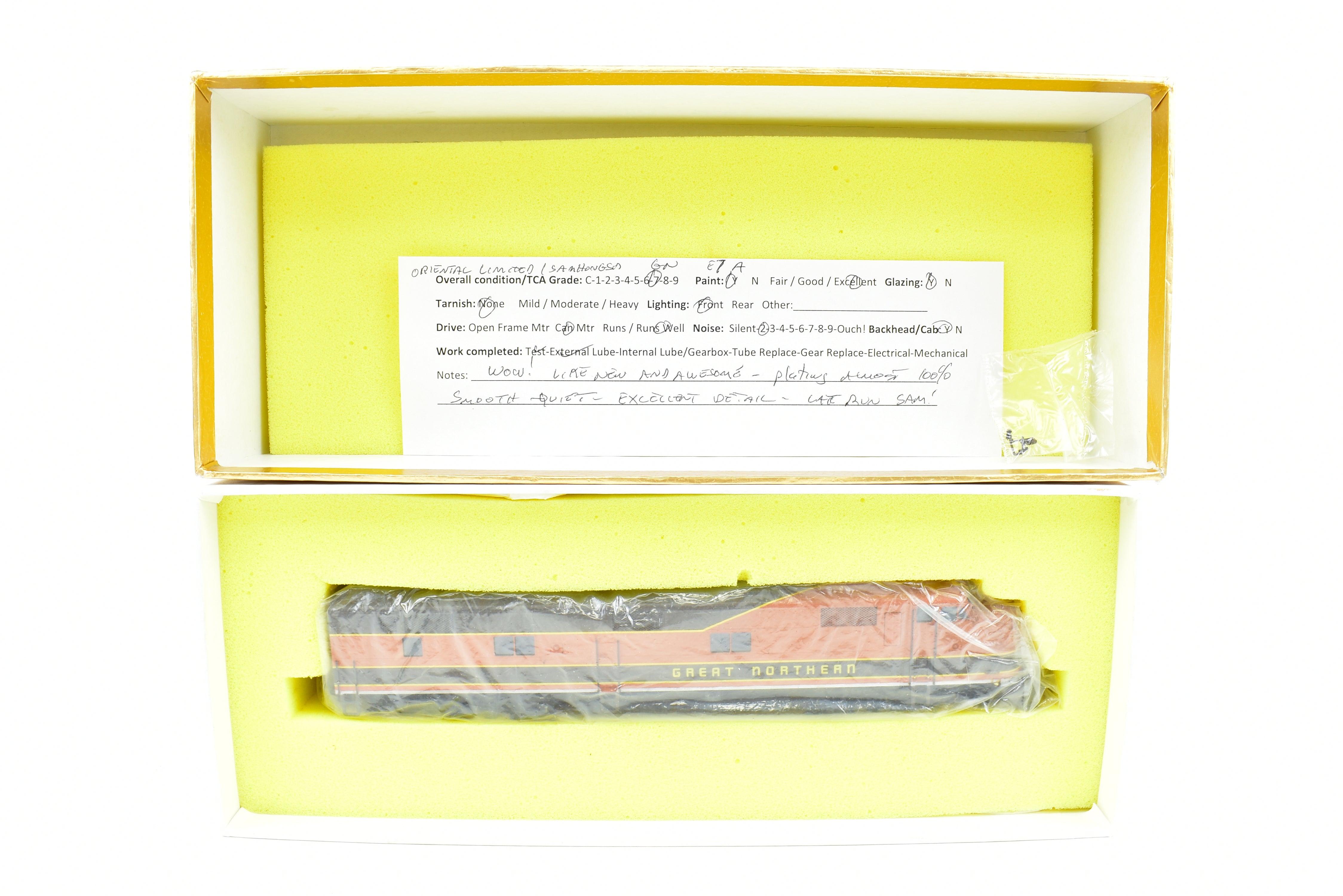 HO Scale Brass Oriental Limited Model Train - Great Northern EMD E7A 2000 HP Standard Factory Painted Locomotive #502