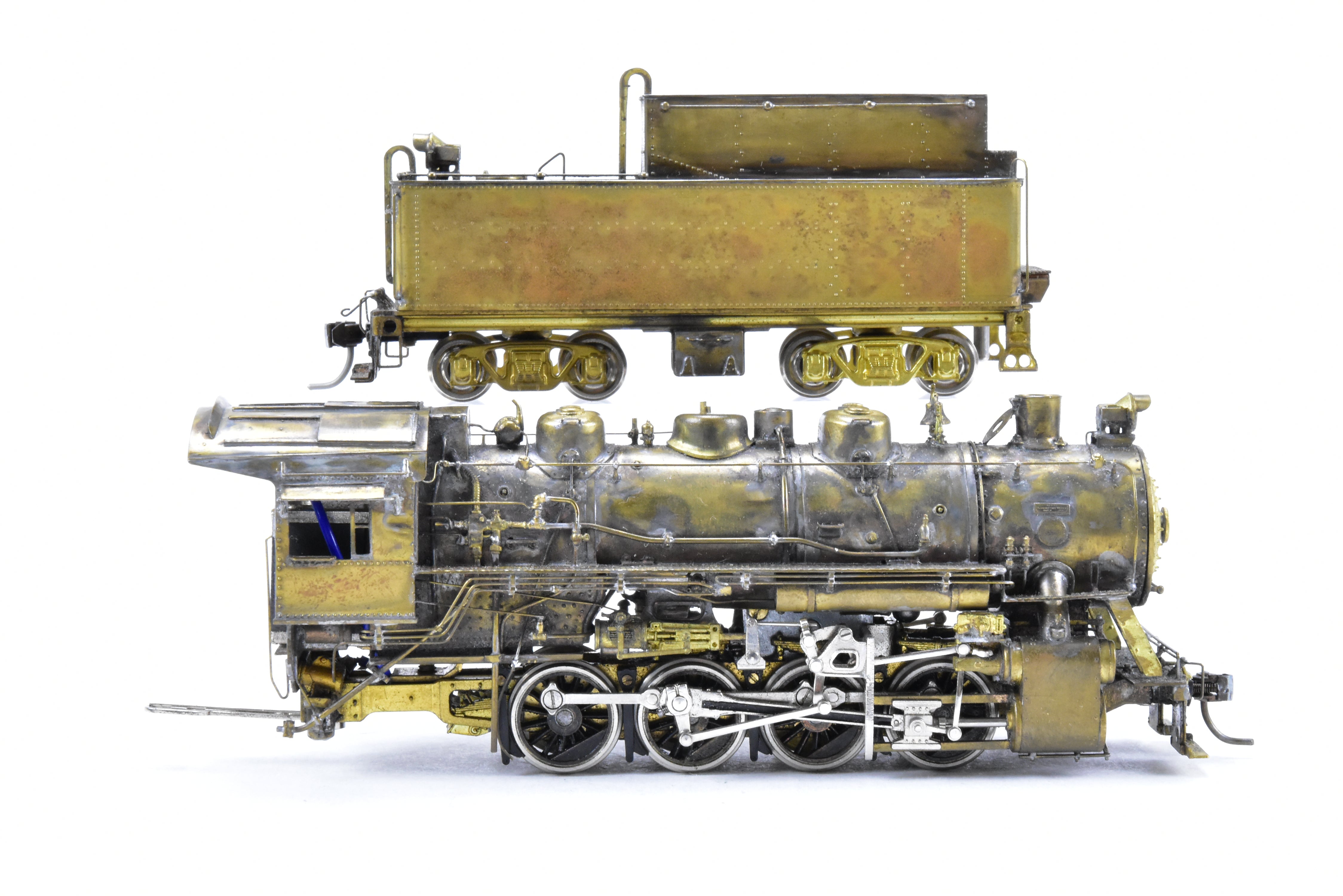 Exquisite HO Scale Brass Custom Model of Missouri Pacific 0-8-0 No. 9701 Scratch Built by Joe G. Collias - One-of-a-Kind Collector's Item