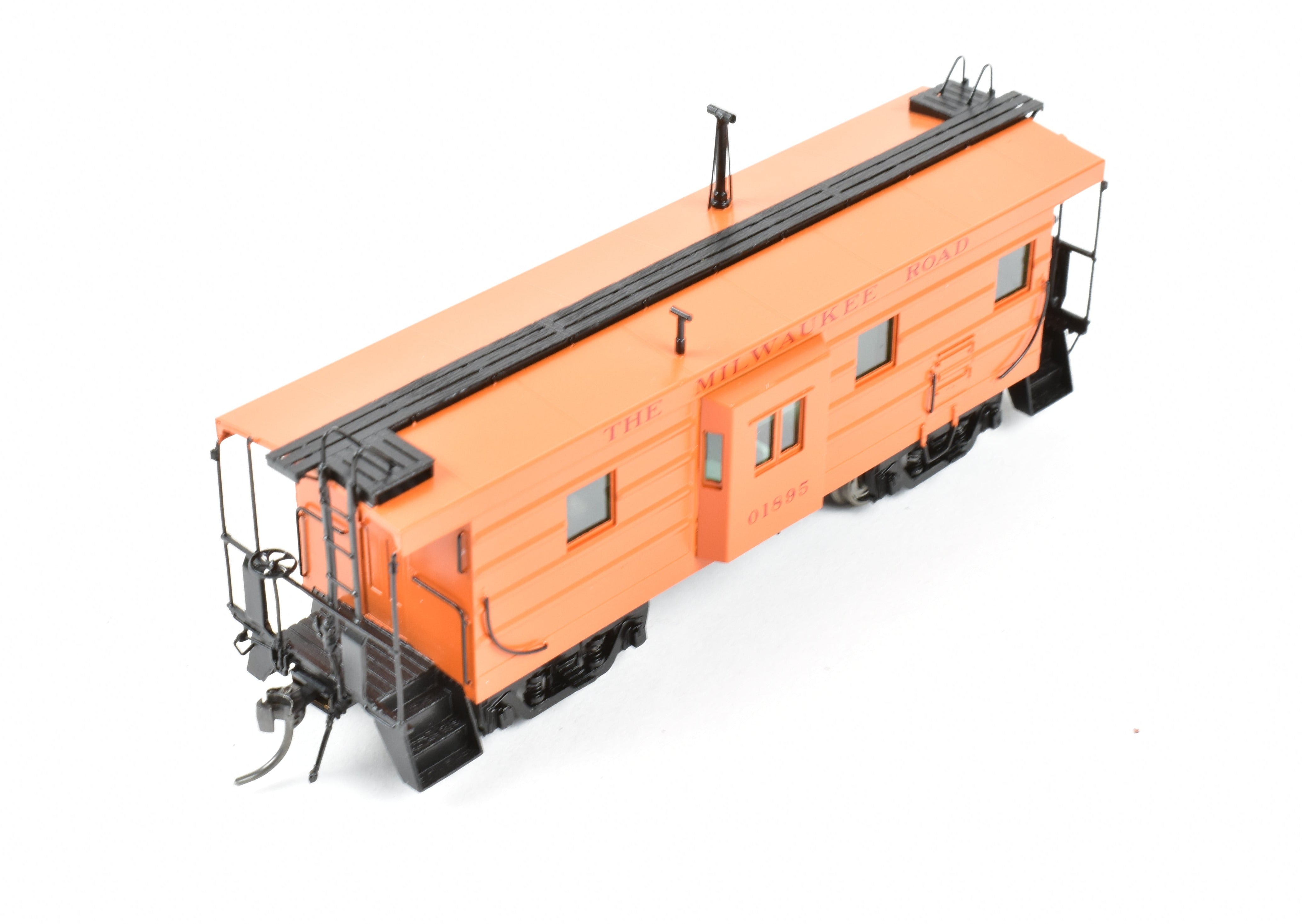 HO Scale Brass OMI - Overland Models, Inc. Milwaukee Road (CMSTP&P) Ribbed Side Caboose Model FP No. 01895