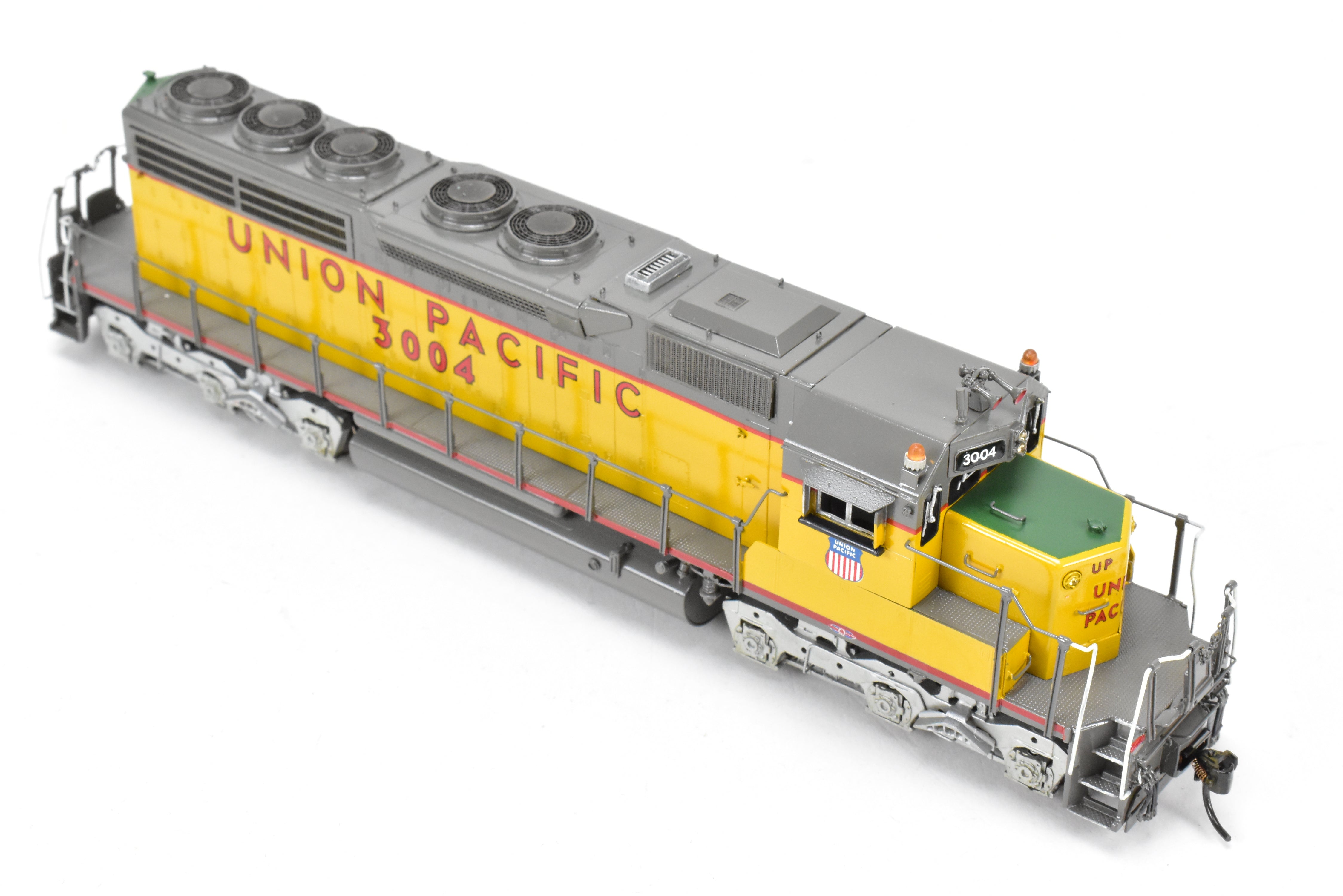 HO Scale Brass Model Train - Overland Models Inc. Union Pacific EMD SD40 Low Hood Locomotive Custom Painted as No. 3004