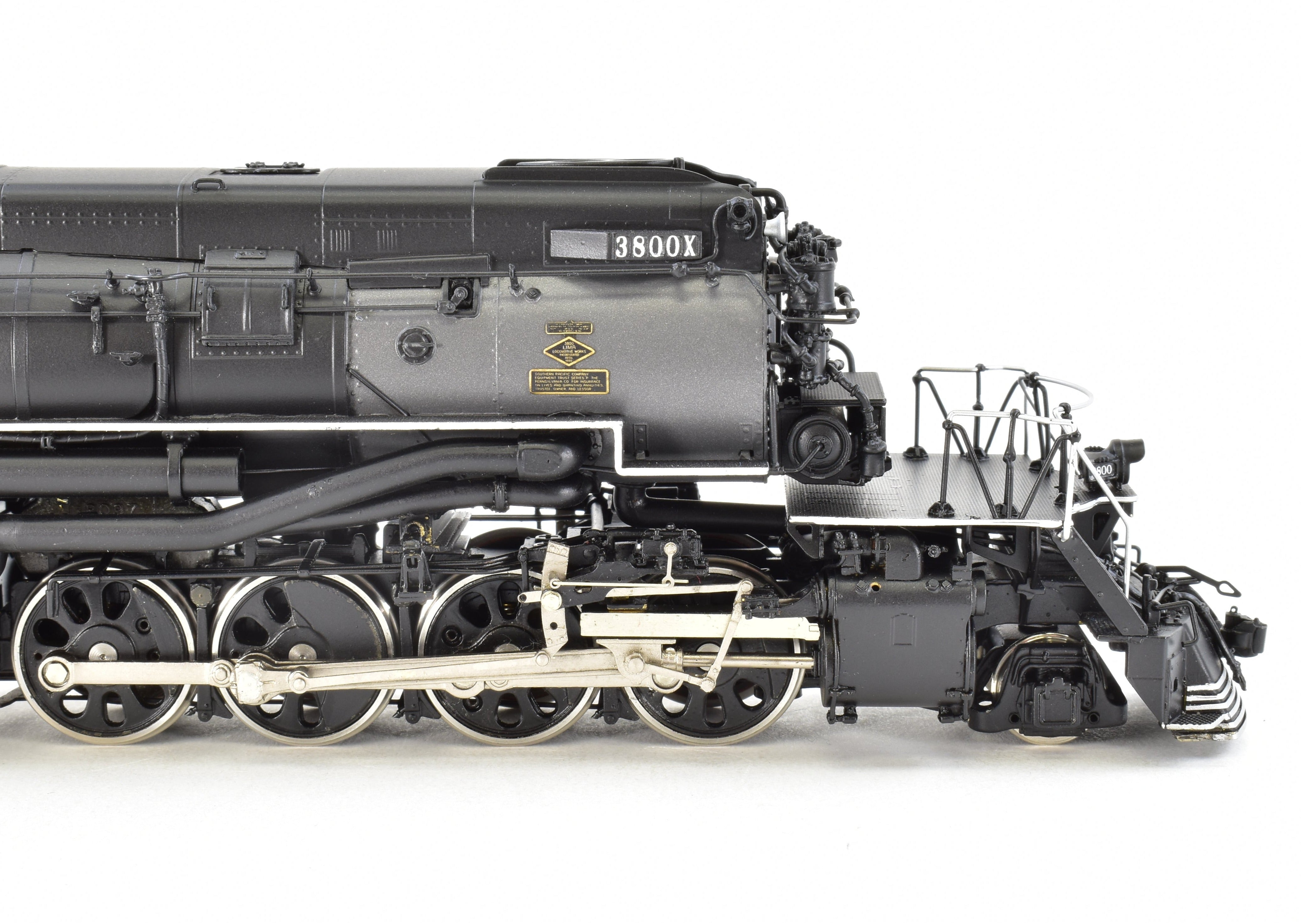 HO Scale Brass Model Train CON Key Imports SP - Southern Pacific Class AC - 9 2 - 8 - 8 - 4 Coal - Fired Passenger Locomotive #3800