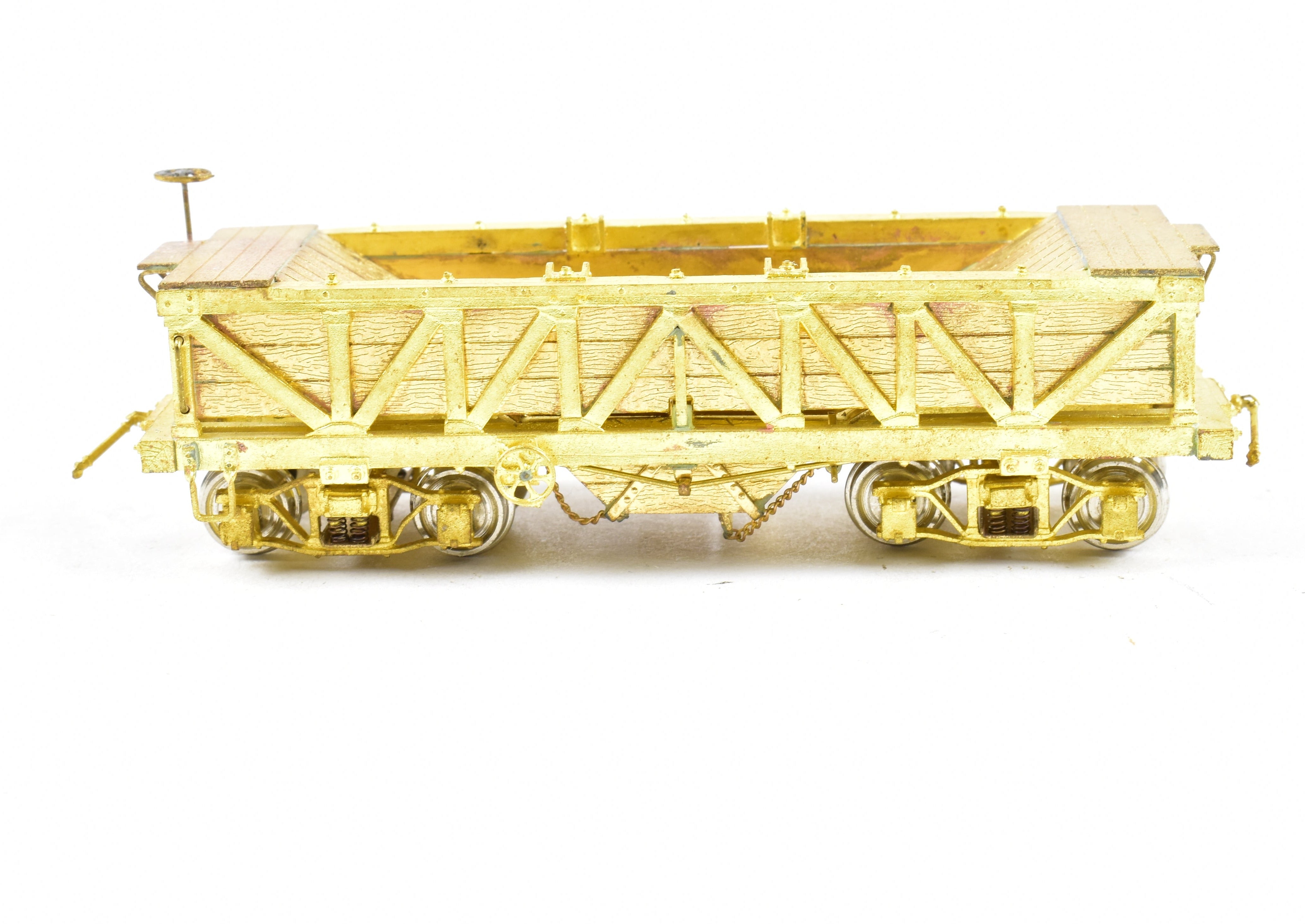 HOn3 Brass OMI Rock Car with Sprung Trucks from Overland Models in Great Condition