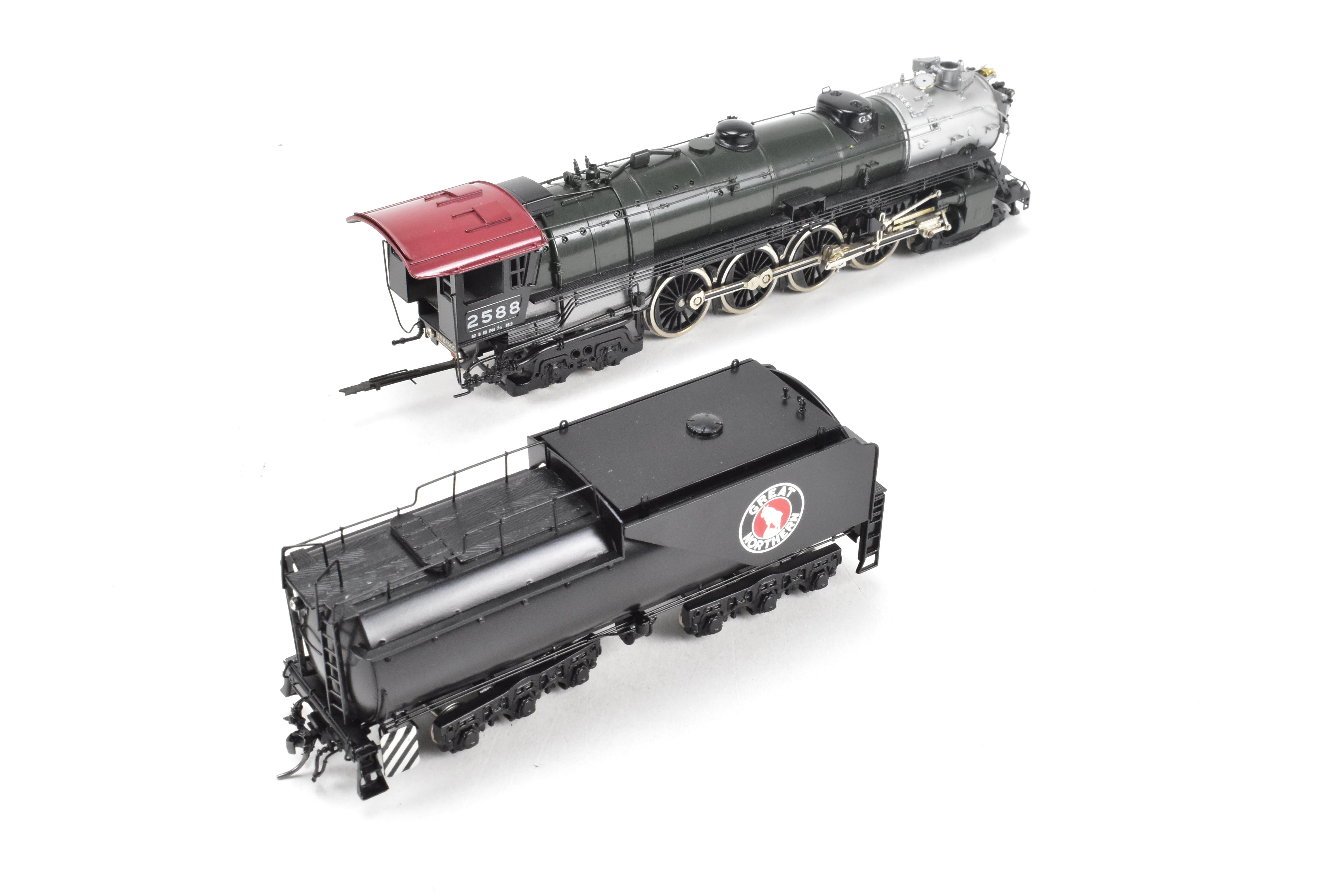 HO Scale Brass Tenshodo GN - Great Northern 4-8-4 Class S-2 Factory Painted Crown Model from the 1976 Production Run #2588