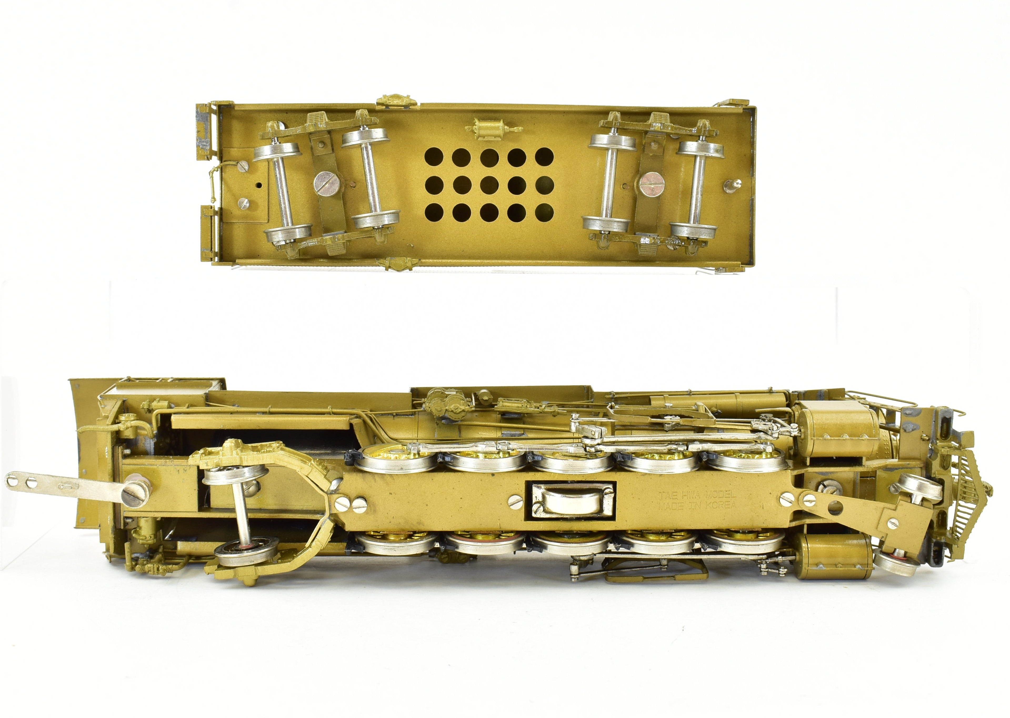 HO Scale Brass Model Train - Overland Models CB&Q - Burlington Route M-2a 2-10-2 Steam Locomotive with Elesco Feedwater Heater