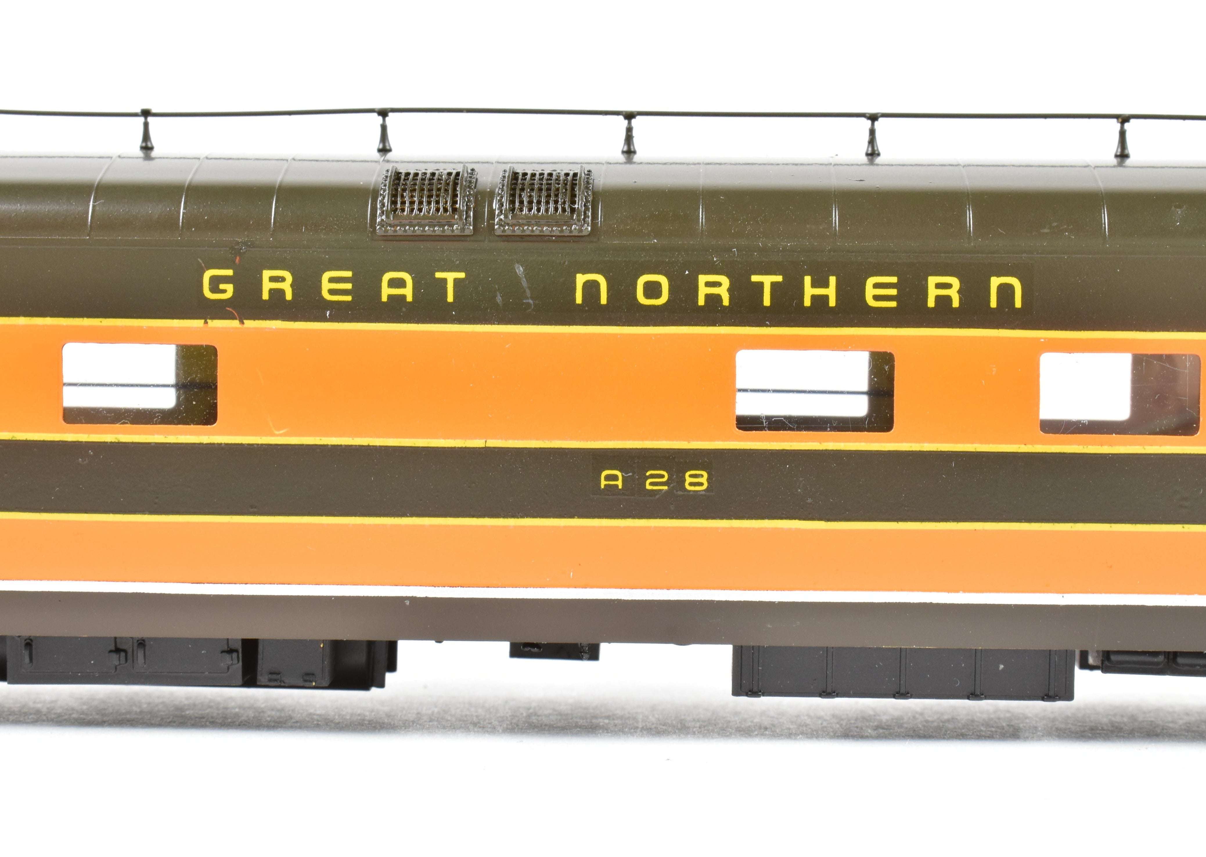 HO Scale Brass W&R Enterprises Great Northern Business Car A28 Custom Painted for Empire Builder Model Train Car