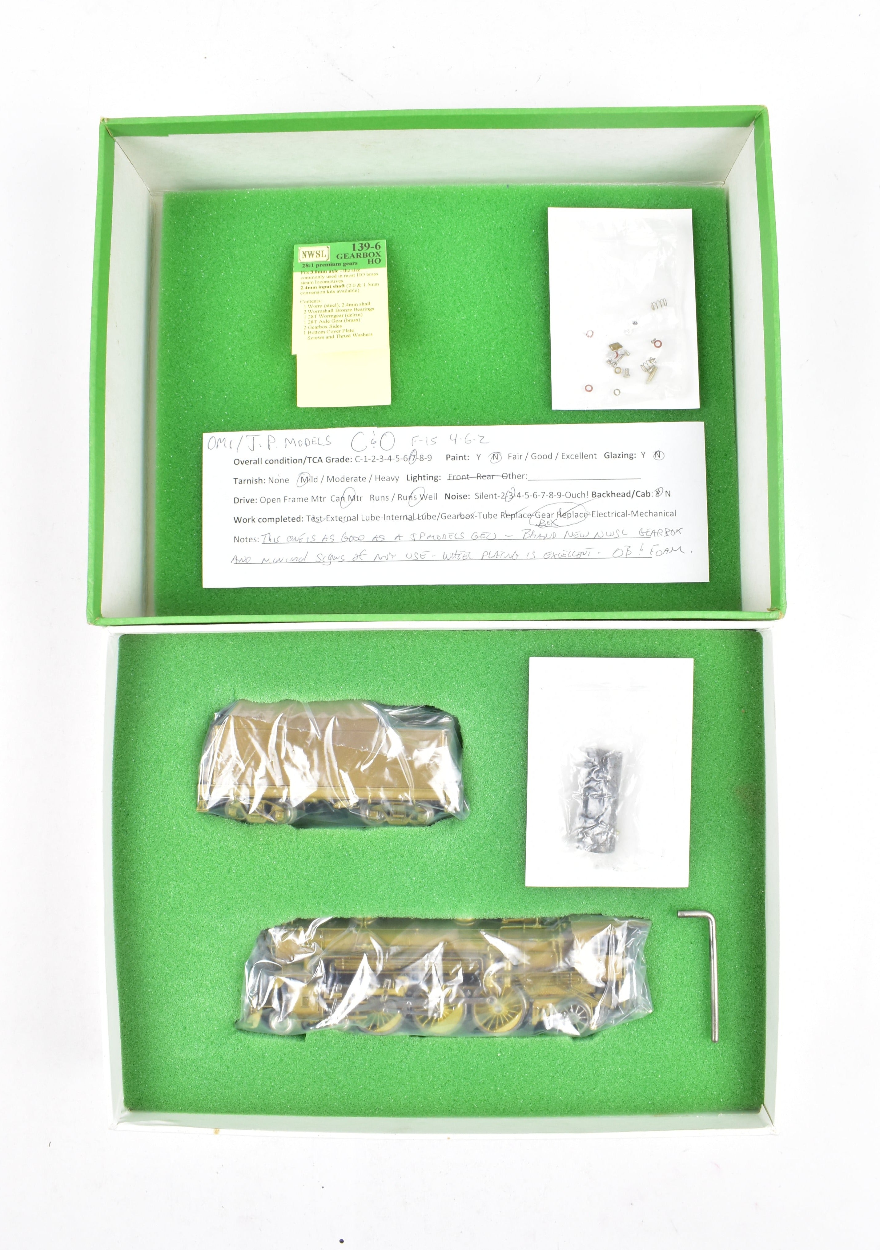 HO Brass Chesapeake & Ohio F-15 4-6-2 with New NWSL Gearbox by Overland Models