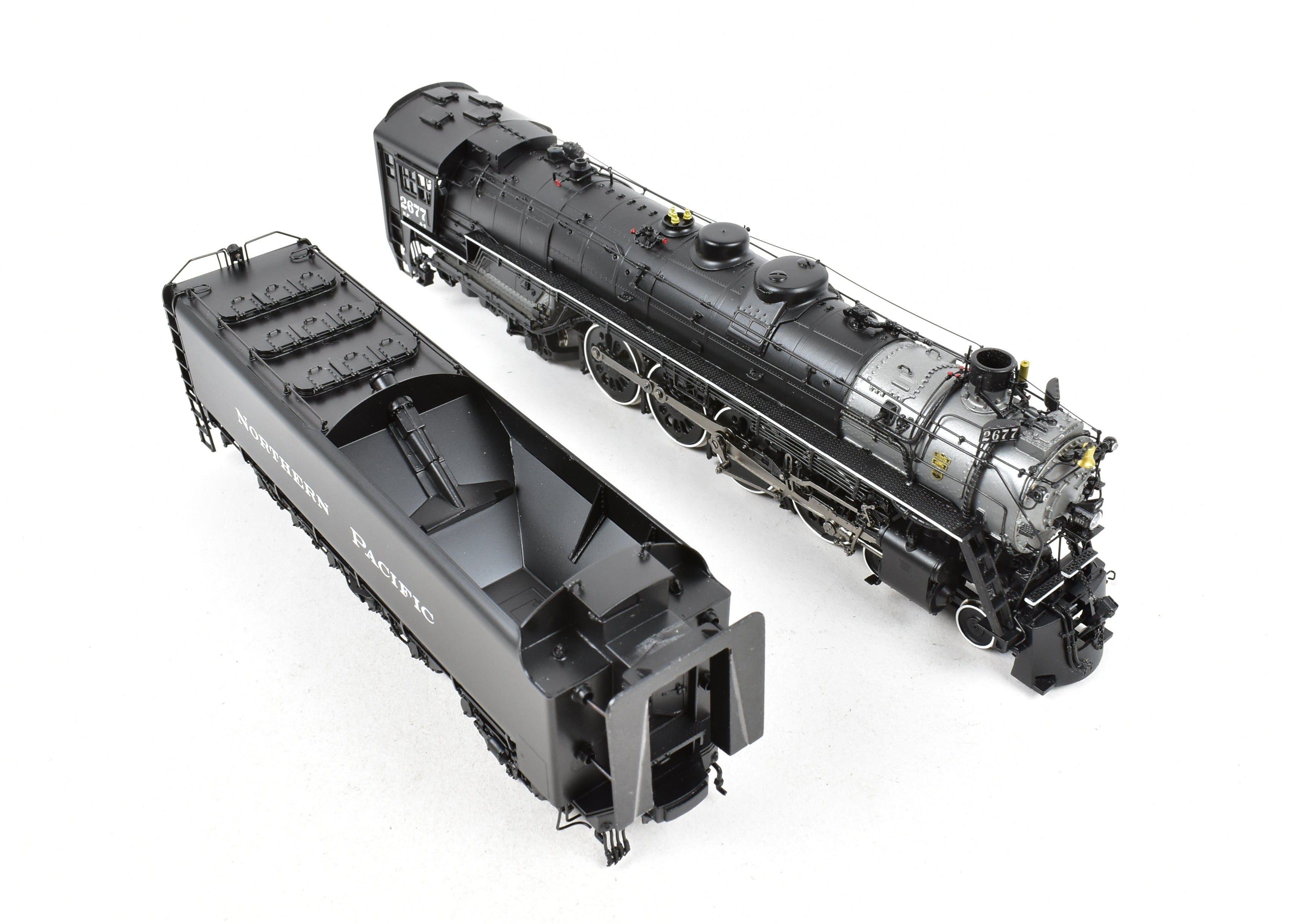 HO Scale Brass Model Train - Precision Scale Co. (PSC) Northern Pacific A-4 4-8-4 Northern FP Locomotive No. 2677
