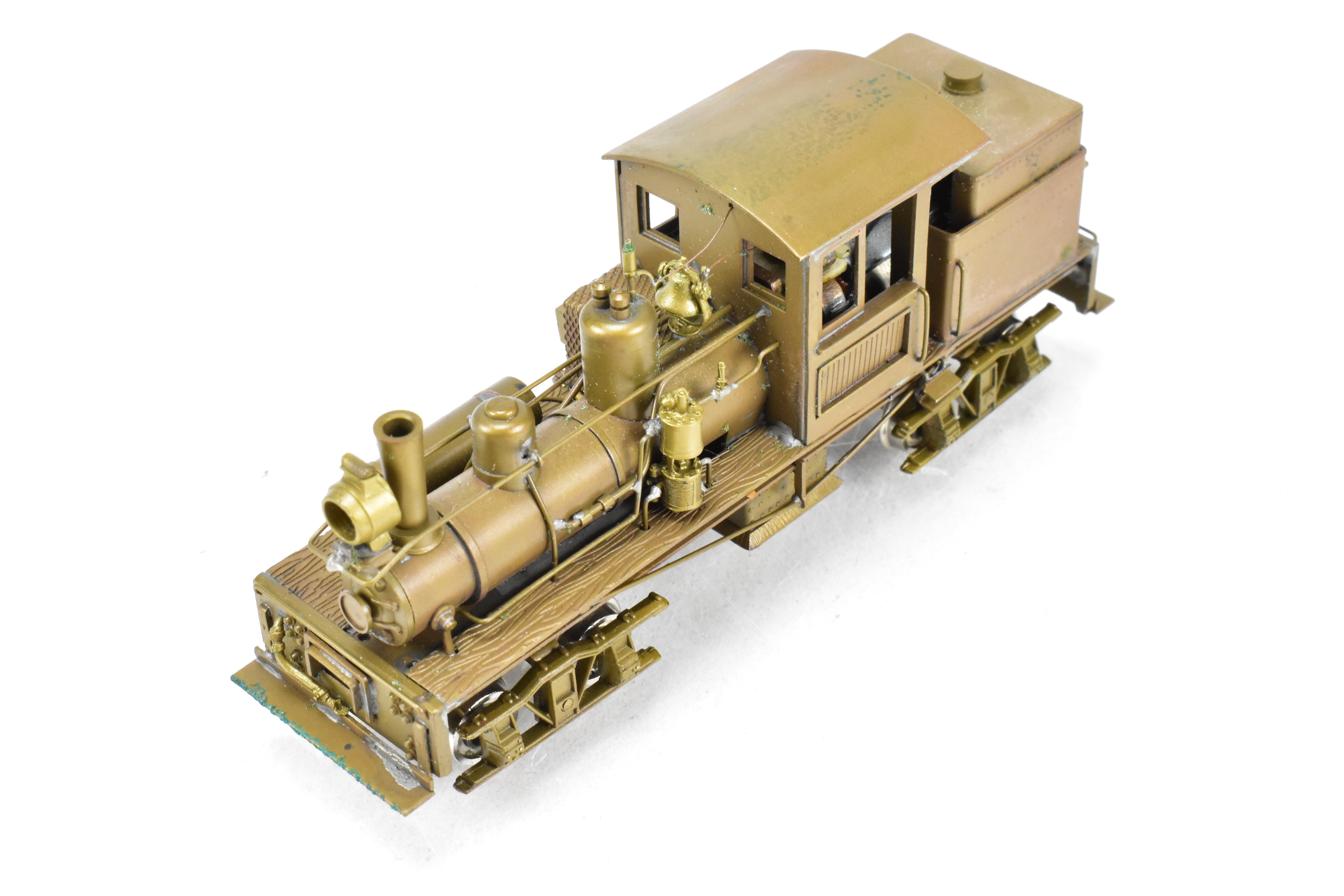 HO Scale Brass Model - Northwest Short Line (NWSL) Class A Shay 18 Ton 2 - truck Locomotive for Various Roads