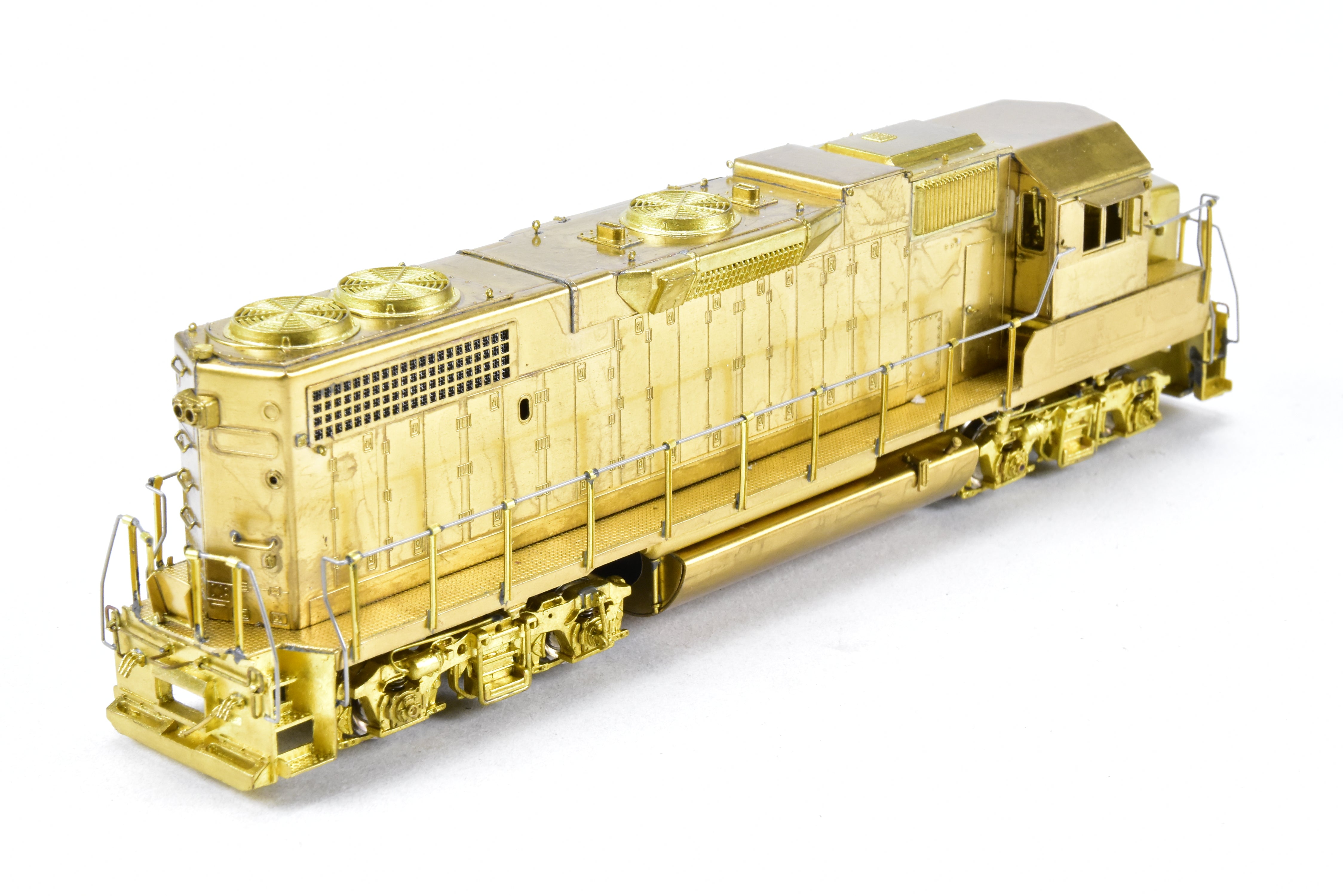 HO Scale Brass Locomotive Model - Overland Models Inc. EMD GP38 - 2 with Extended - Range Dynamic Brakes for Various Railroads