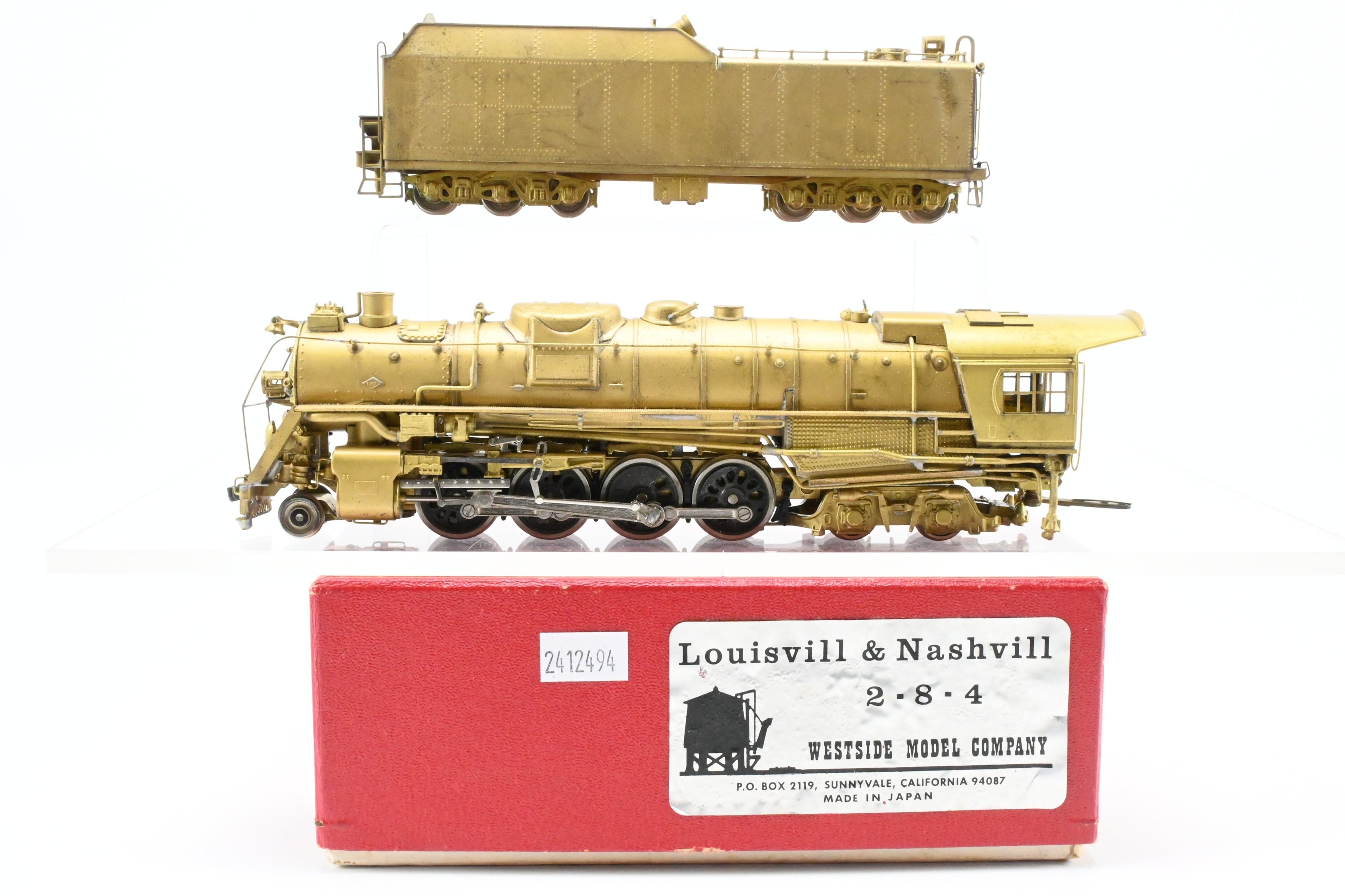 HO Scale Brass Model Train - Westside Model Co. L&N - Louisville & Nashville 2-8-4 M1 Berkshire