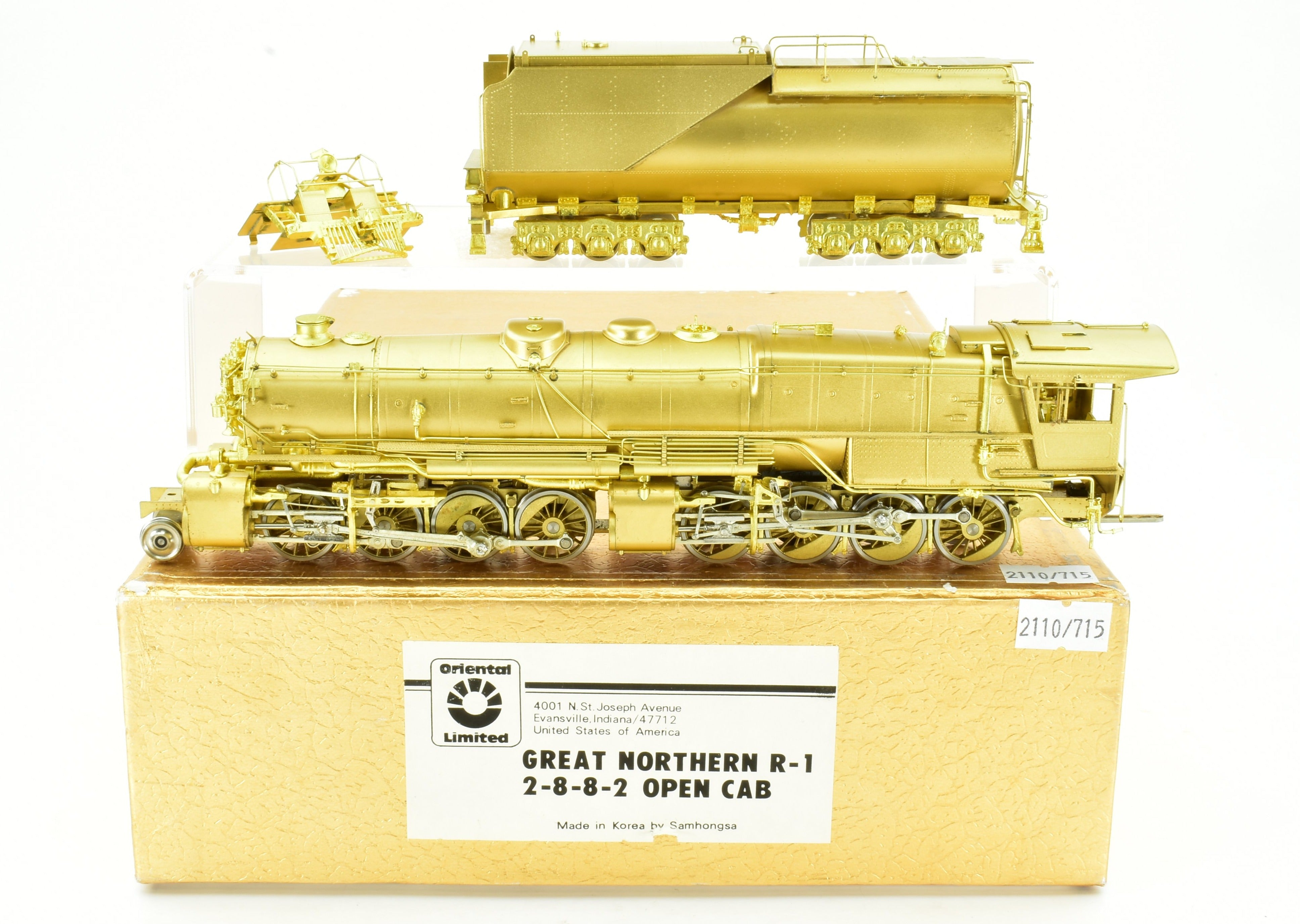HO Scale Brass Great Northern R - 1 2 - 8 - 8 - 2 Open Cab Version Model Train by Oriental Limited