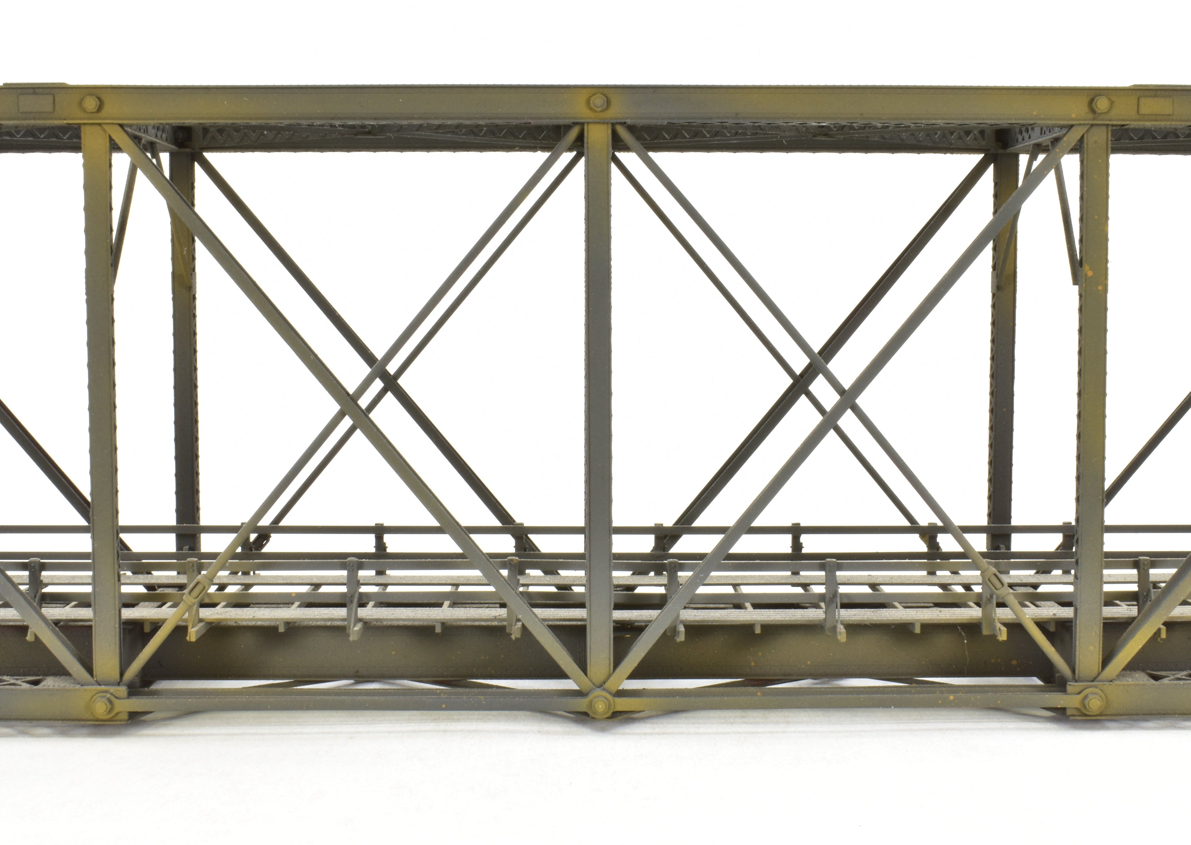 HO Scale Brass OMI - Overland Models, Inc 167-Foot Pin Connected Bridge for Various Roads in CP Black Color Model Train Accessory