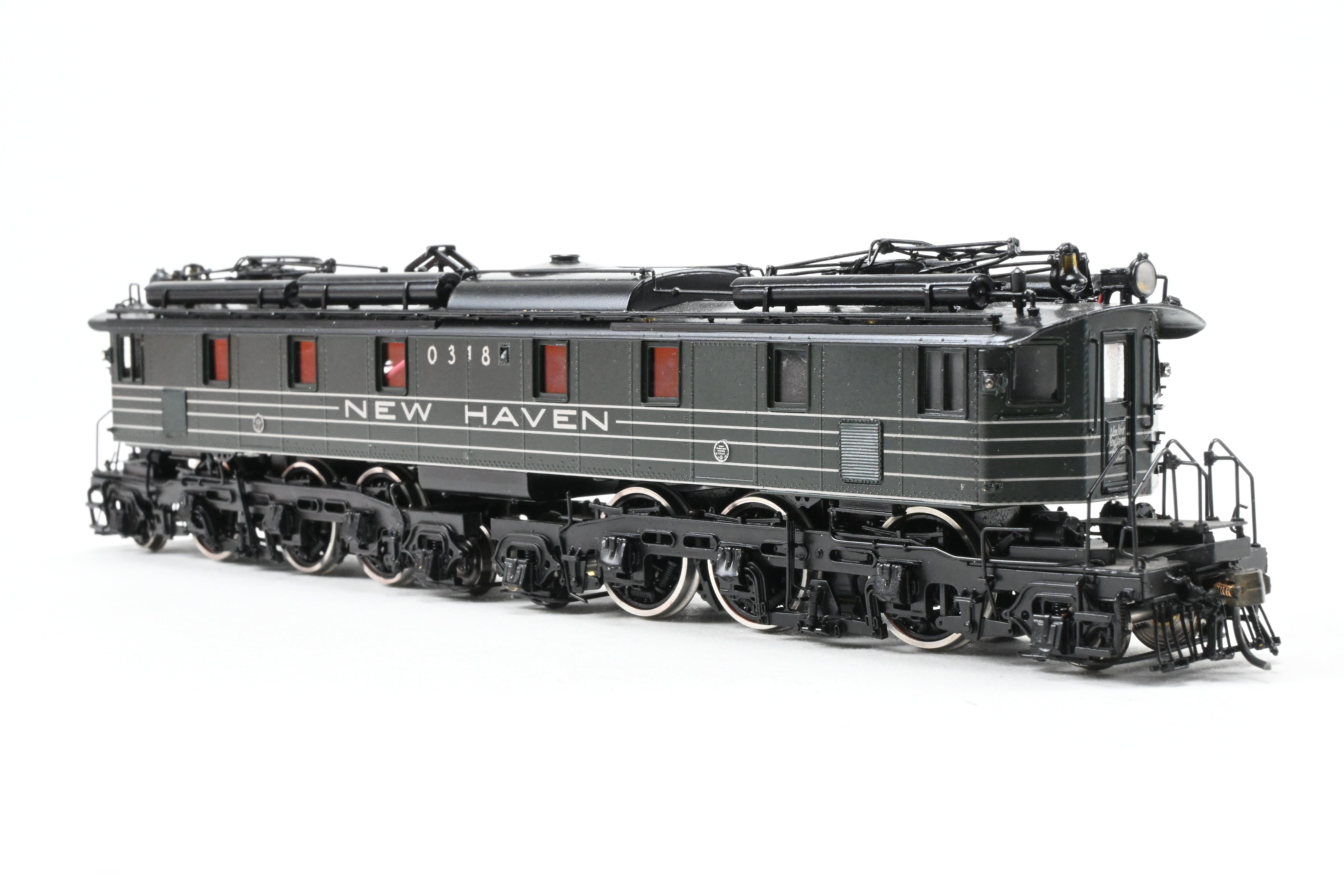 HO Brass CON Railworks NH New Haven EP - 2 Box Cab Electric FP 0318 w/ Tsunami2 DCC & Sound, Minor Damage