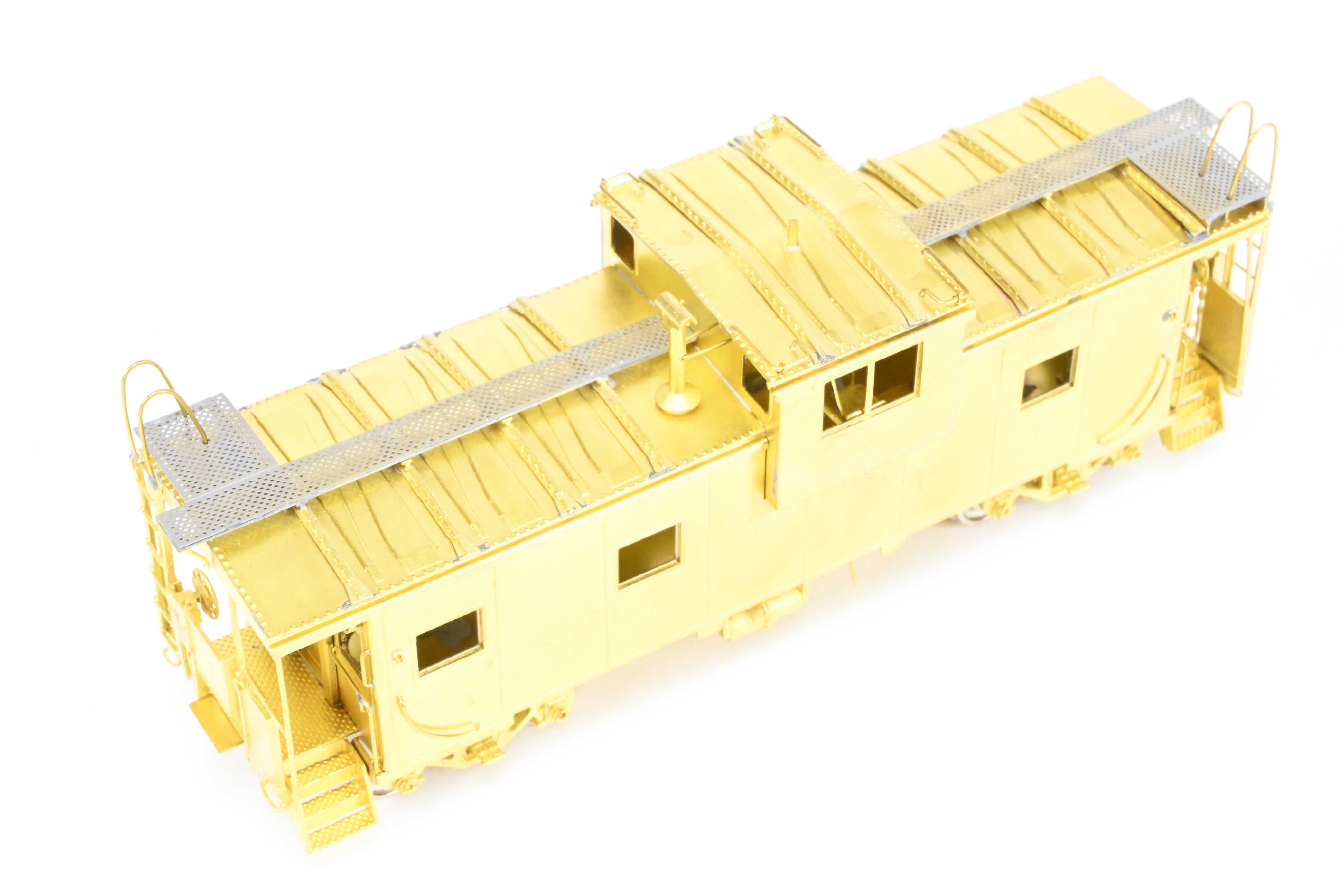 HO Scale Brass Connecting OMI - Overland Models, Inc. Spokane, Portland & Seattle International Wide Vision Caboose Model for Railroad Enthusiasts