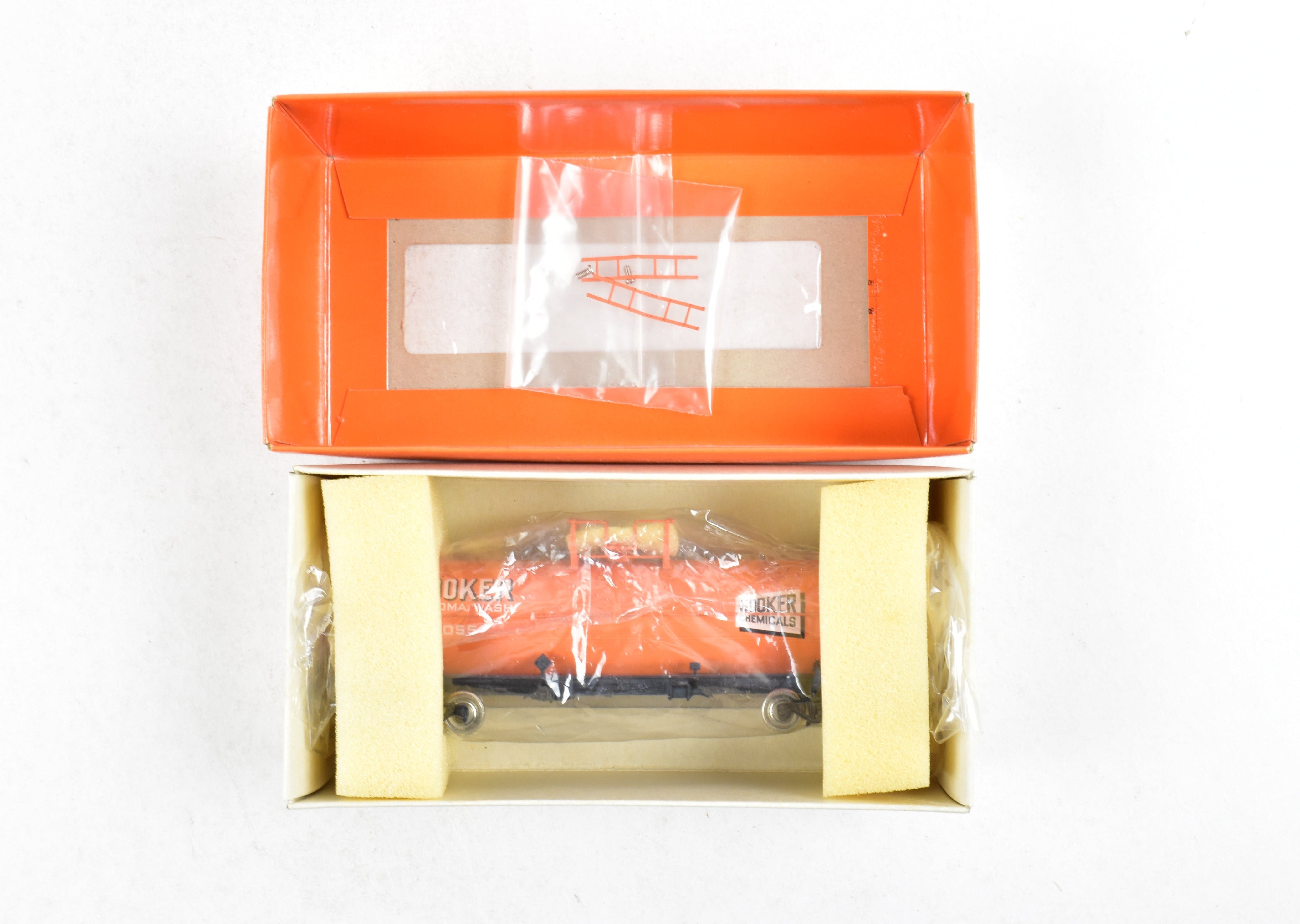 HO Brass PSC Precision 11,141 Gallon Orange Hooker Chemicals Tank Car