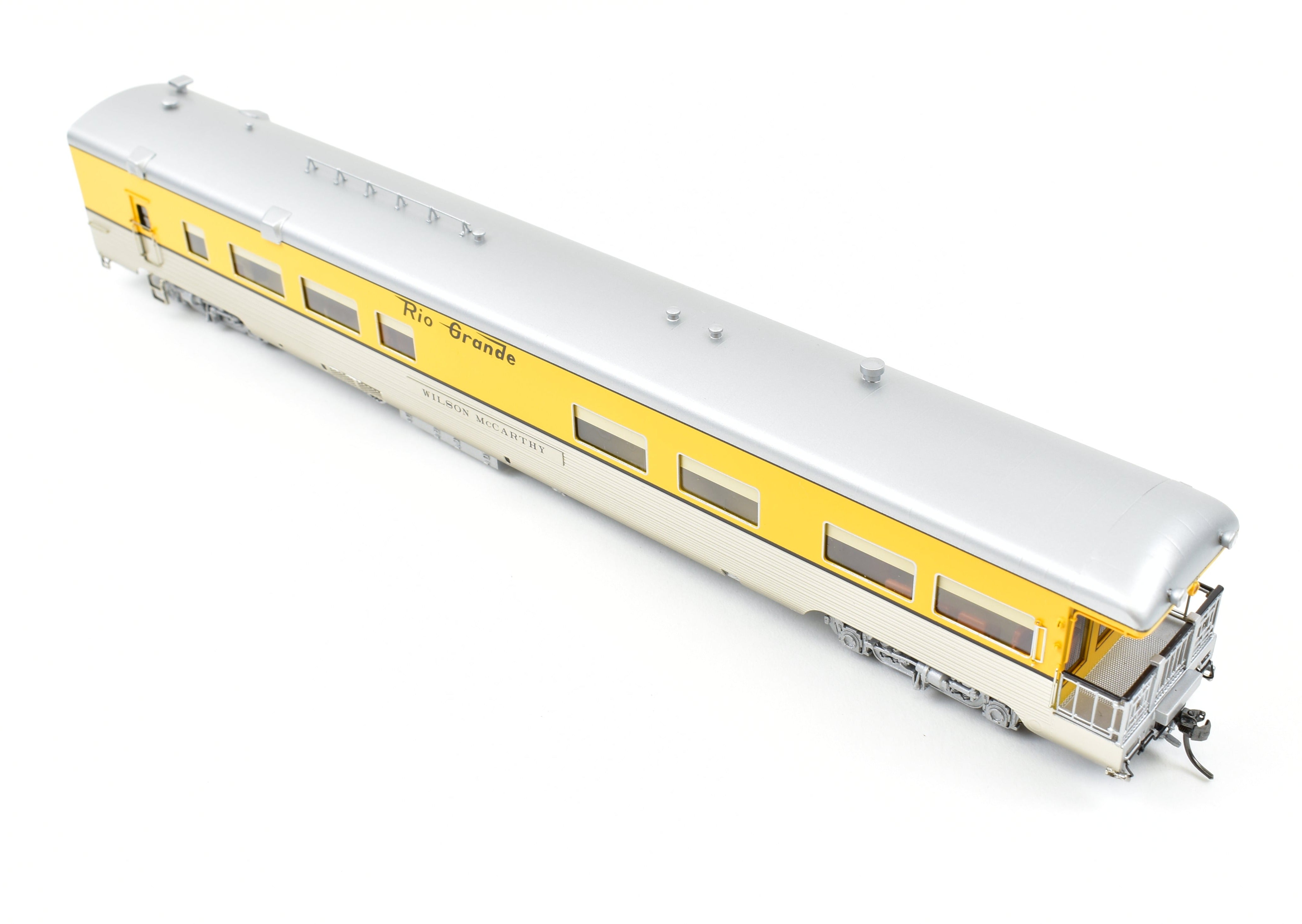 HO Scale Brass Colorado Division Point Denver & Rio Grande Western Lightweight Business Car Wilson McCarthy Factory Painted Model Train