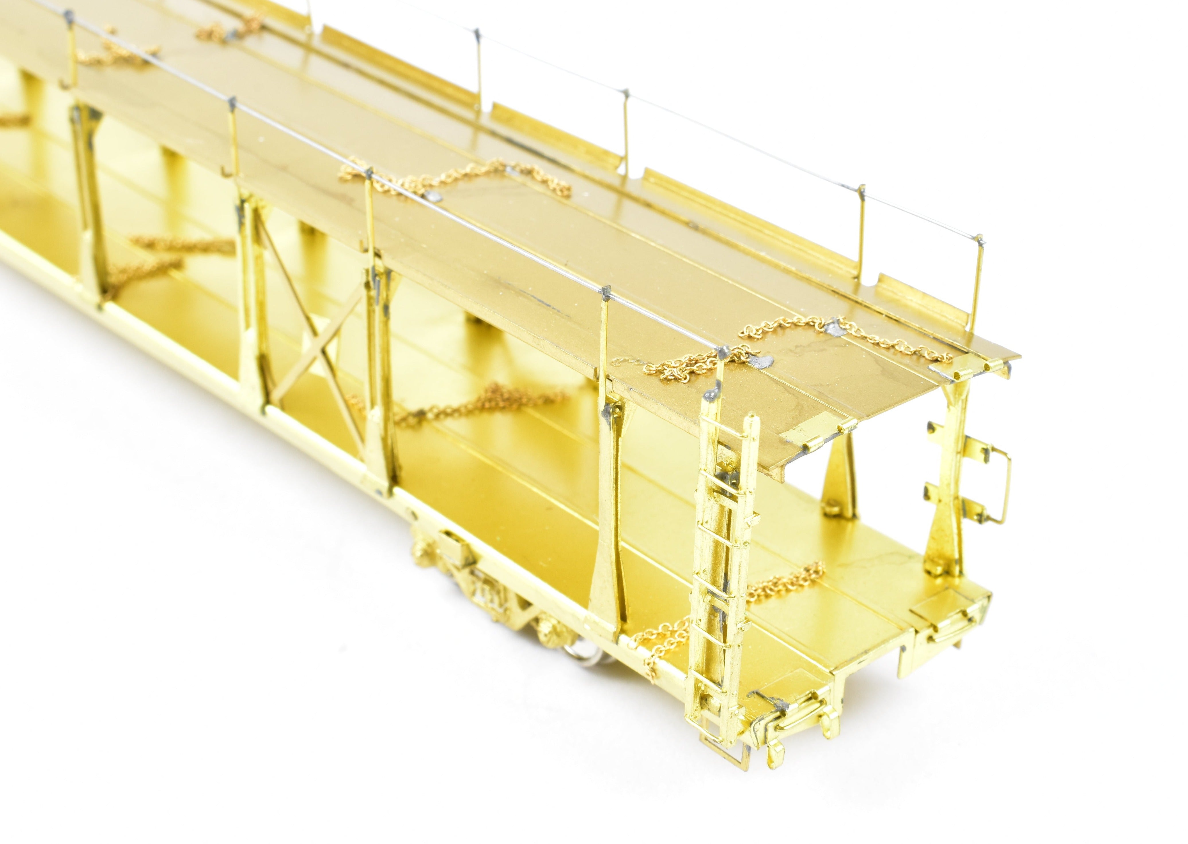 HO Brass Bi - Level Open Auto Rack by OMI Overland Models, Inc. for Various Roads