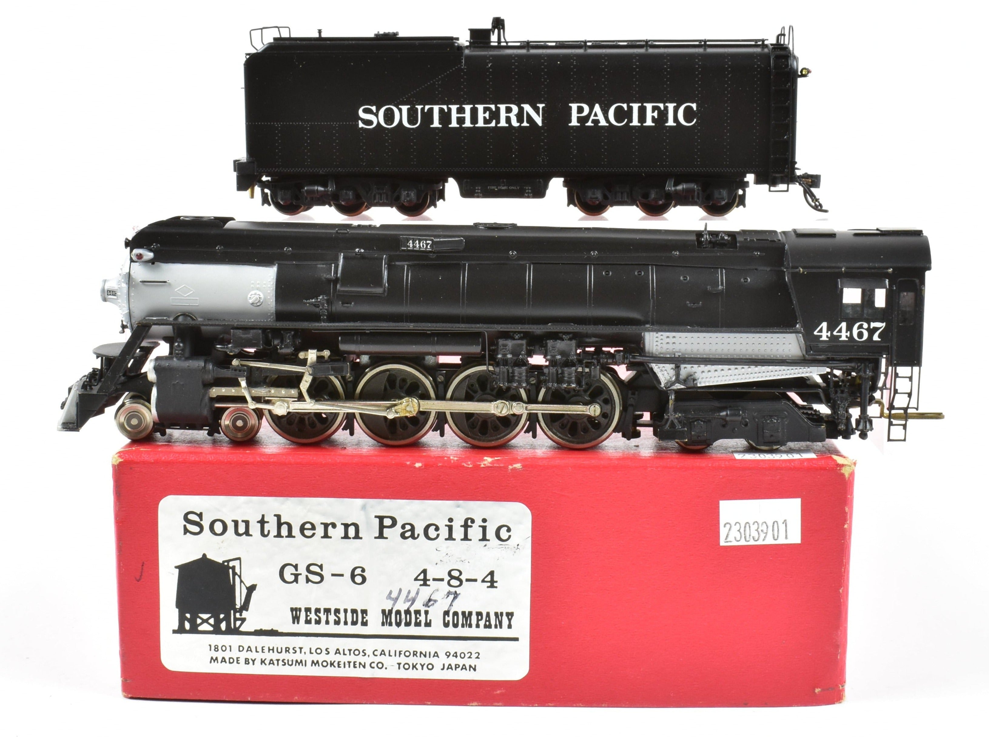 Custom Painted HO Brass Westside Model Co. SP Southern Pacific GS - 6 4 - 8 - 4