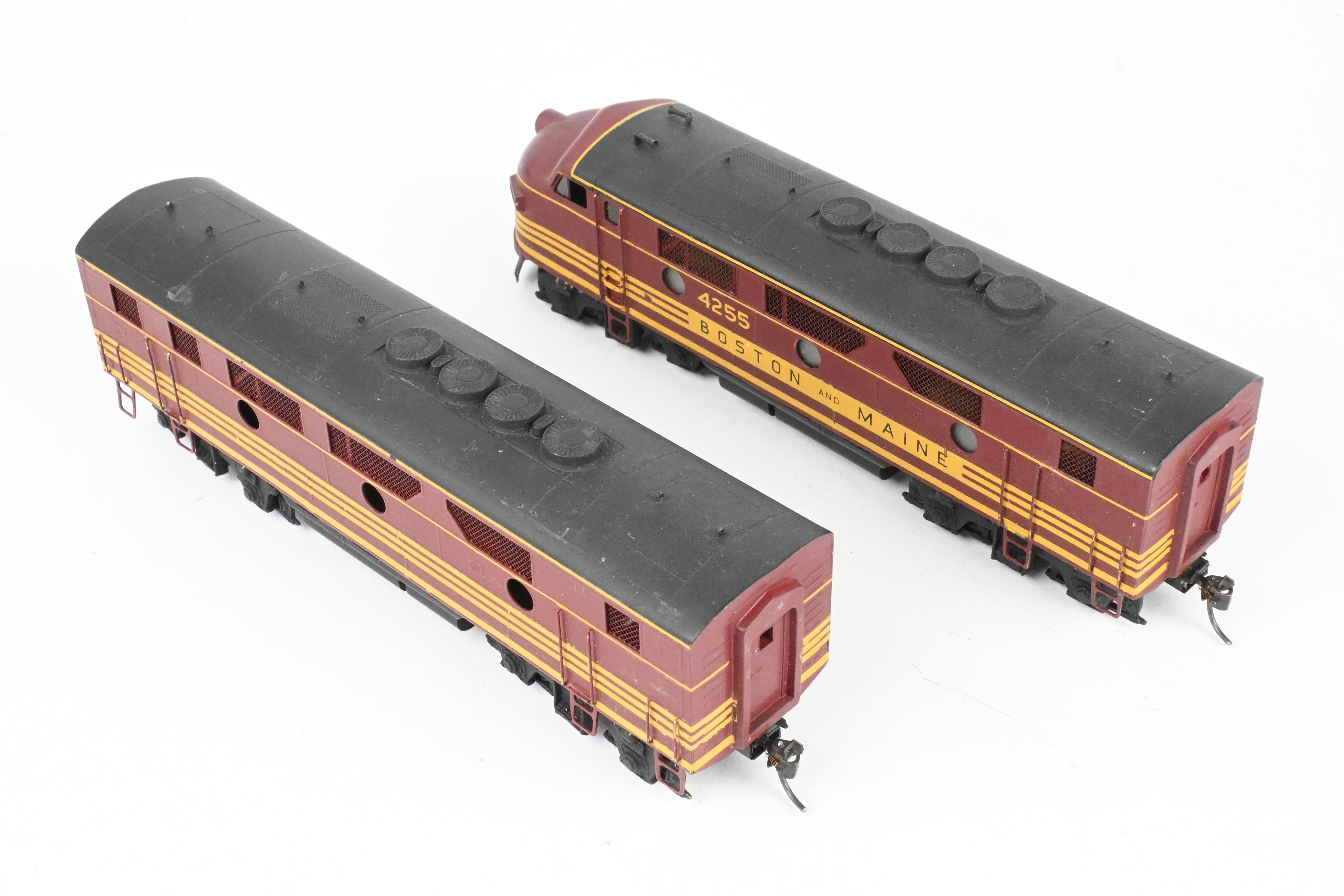 HO Scale Brass Hallmark B&M Boston & Maine EMD F3 A/B Set - Powered A, Unpowered B